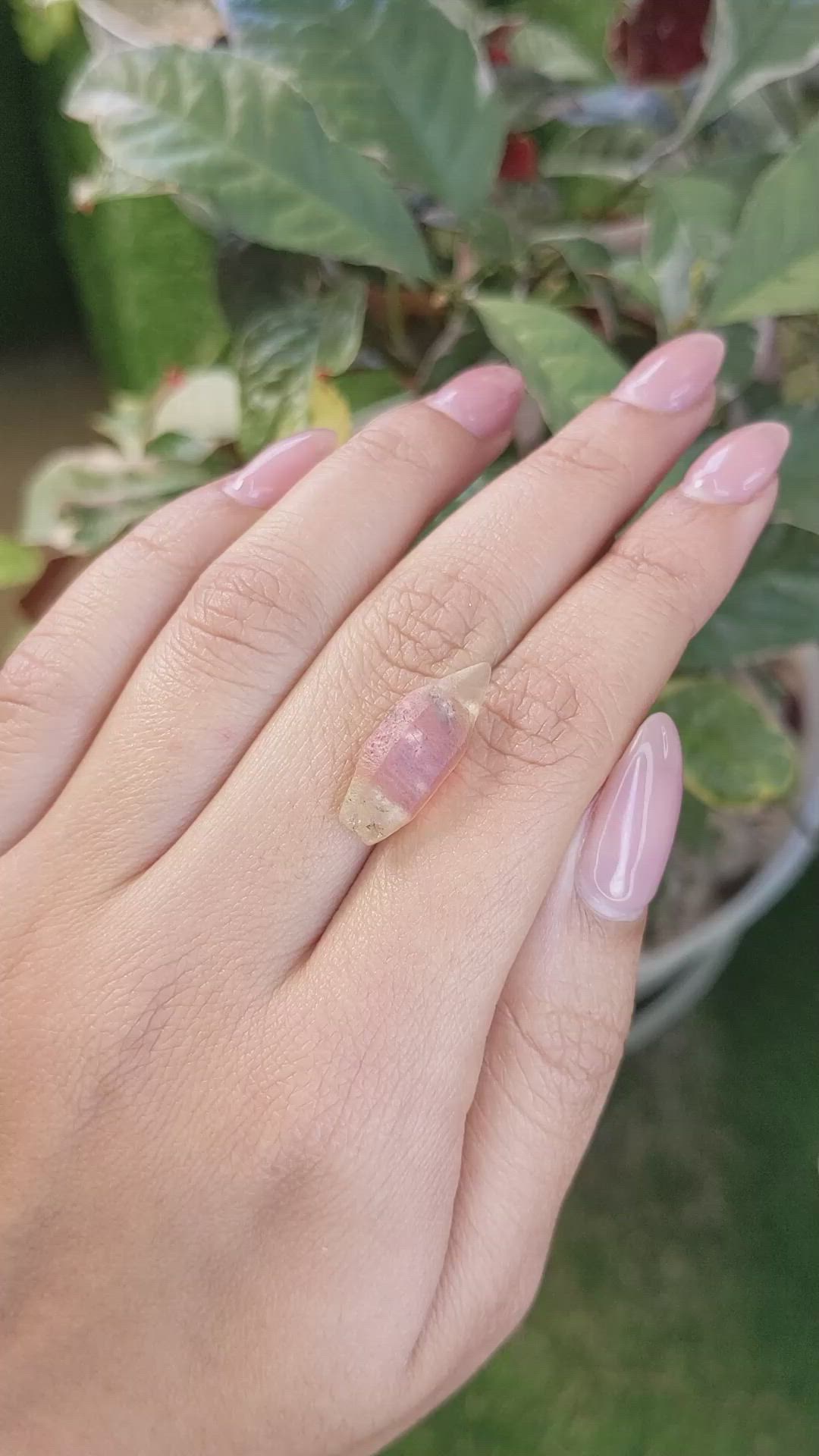 10.89 Ct. Bi Color Rough Sapphire Crystal from Ceylon (Sri Lanka) Size Video