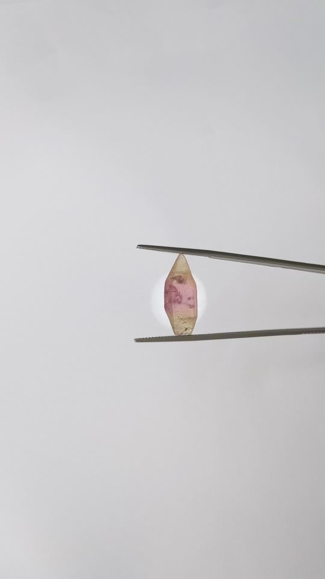 10.89 Ct. Bi Color Rough Sapphire Crystal from Ceylon (Sri Lanka) Size Video