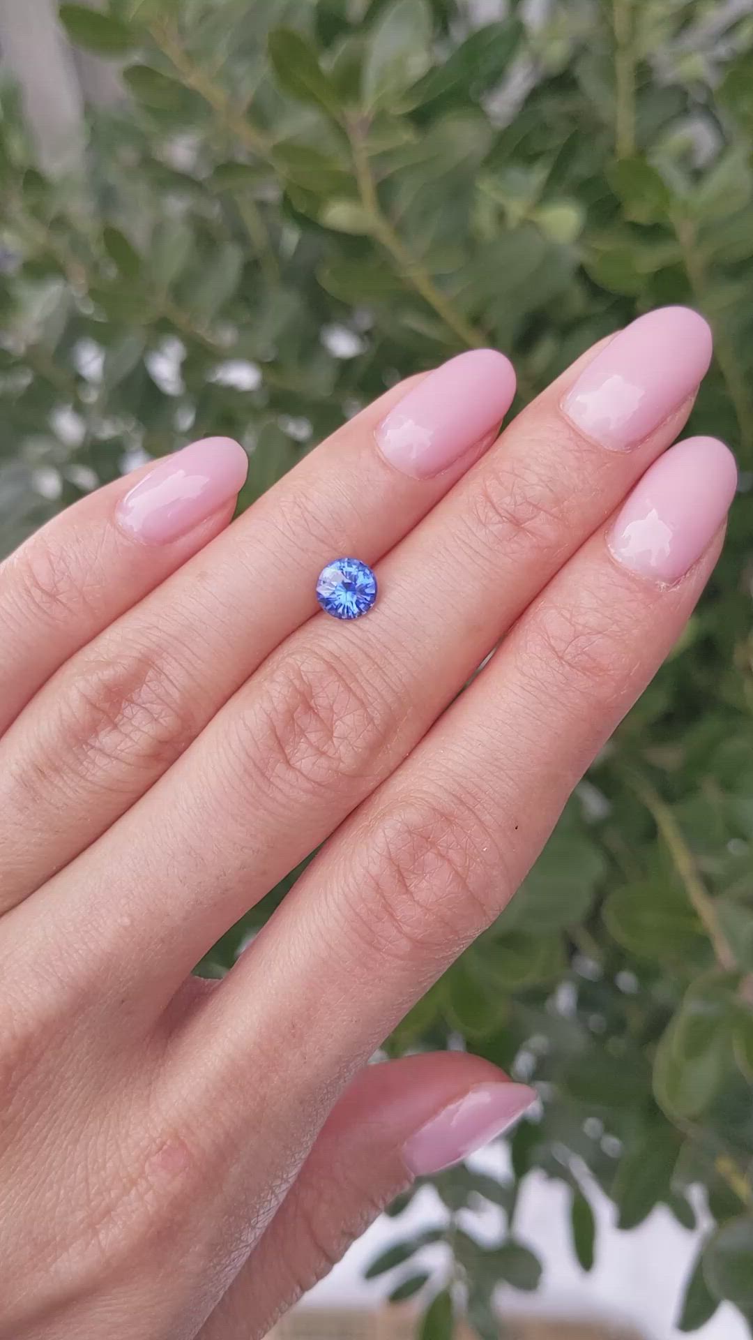 1.08 Ct. Blue Sapphire from Ceylon (Sri Lanka) Size Video