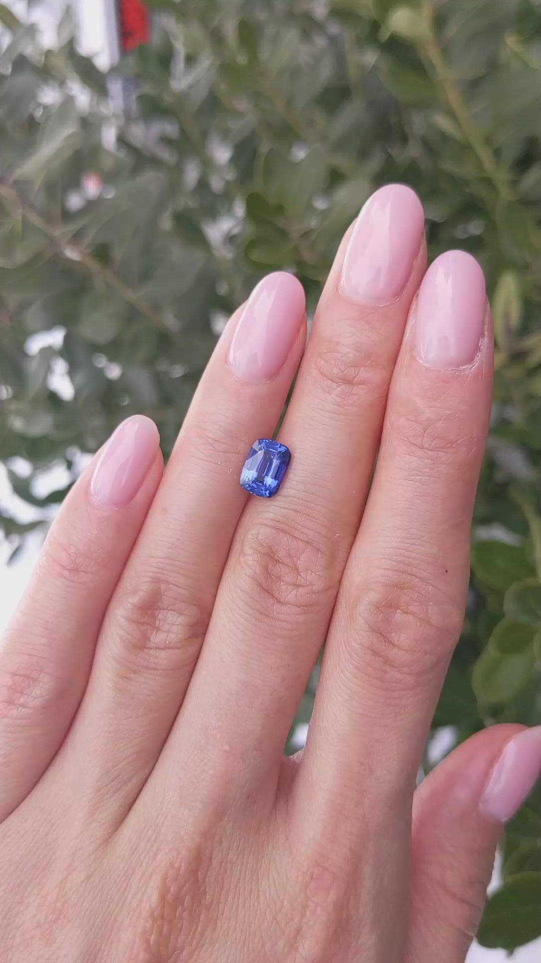 2.09 Ct. Blue Sapphire from Ceylon (Sri Lanka) Size Video