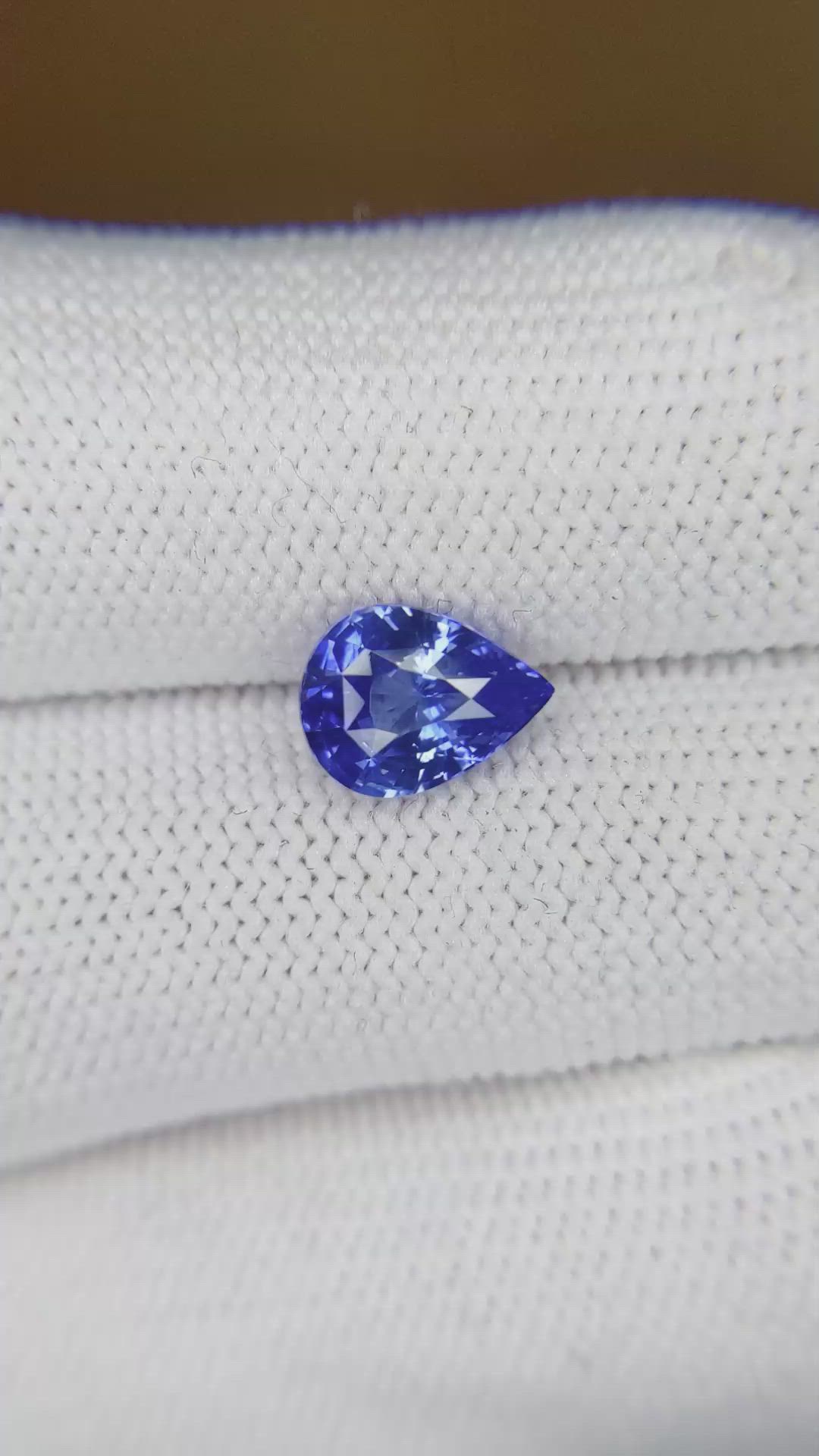2.02 Ct. Blue Sapphire from Ceylon (Sri Lanka) Size Video