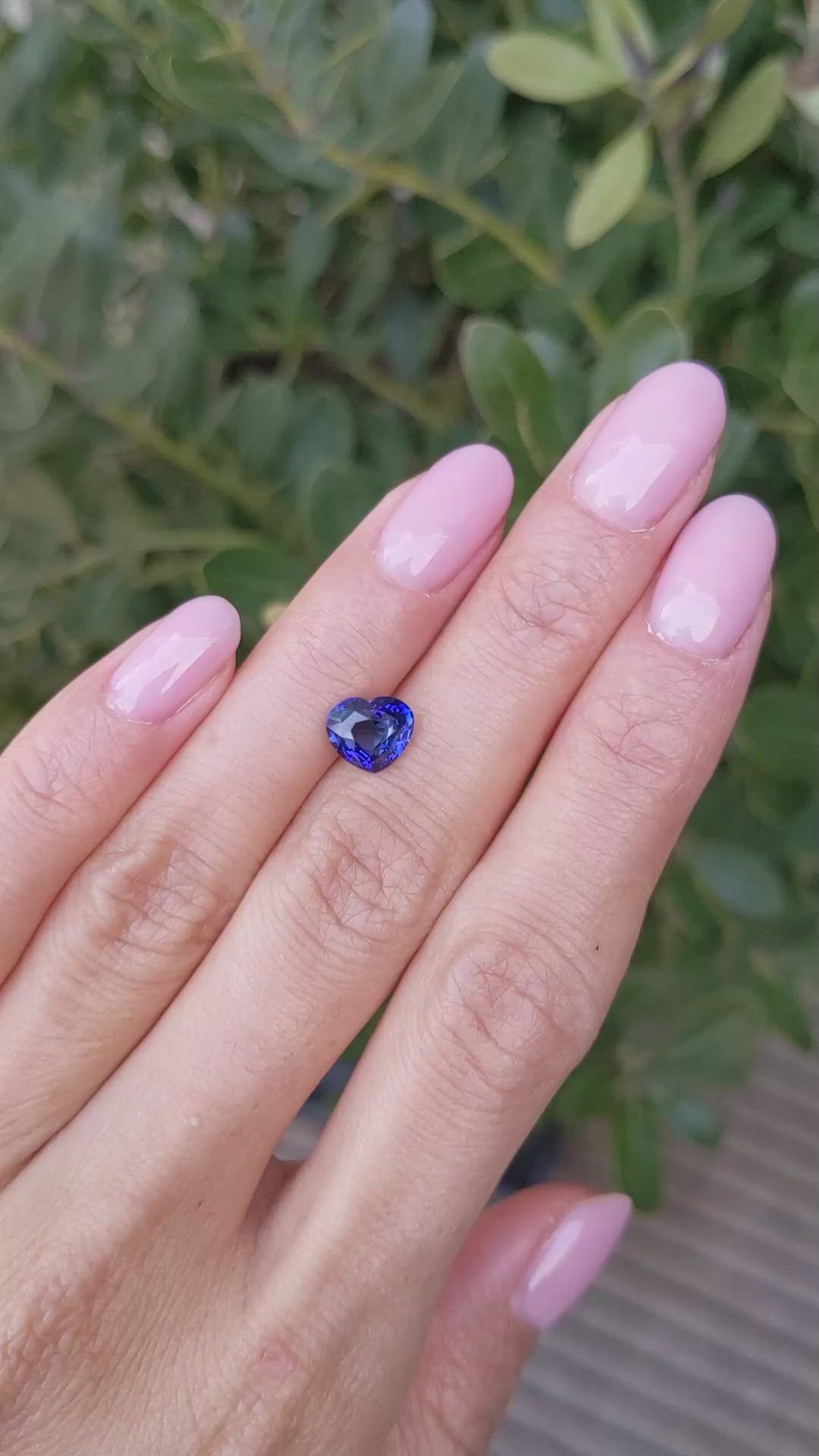 2.14 Ct. Blue Sapphire from Ceylon (Sri Lanka) Size Video