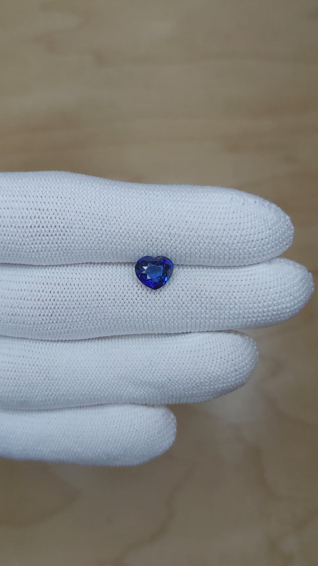 2.14 Ct. Blue Sapphire from Ceylon (Sri Lanka) Size Video