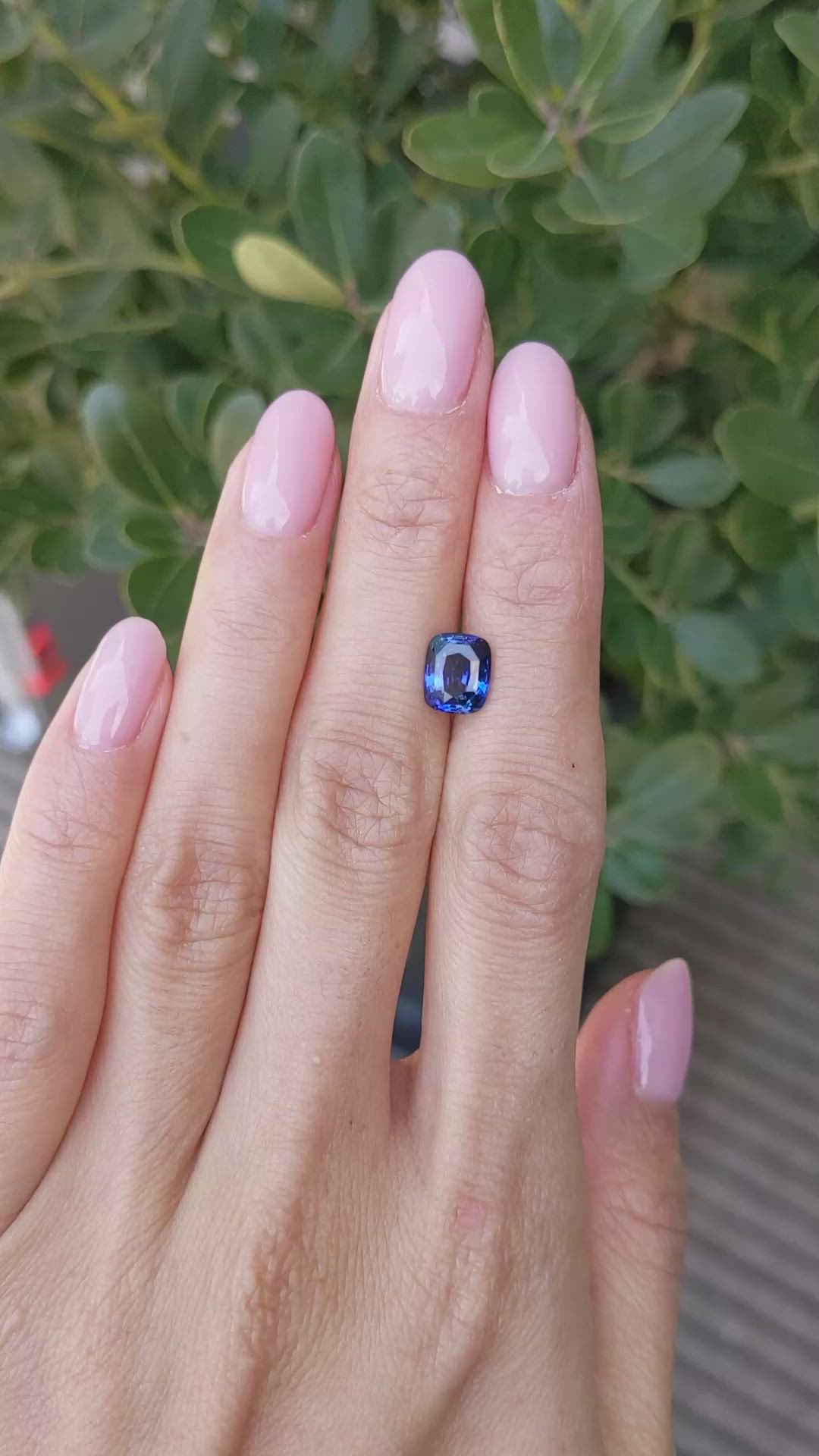 2.36 Ct. Blue Sapphire from Ceylon (Sri Lanka) Size Video