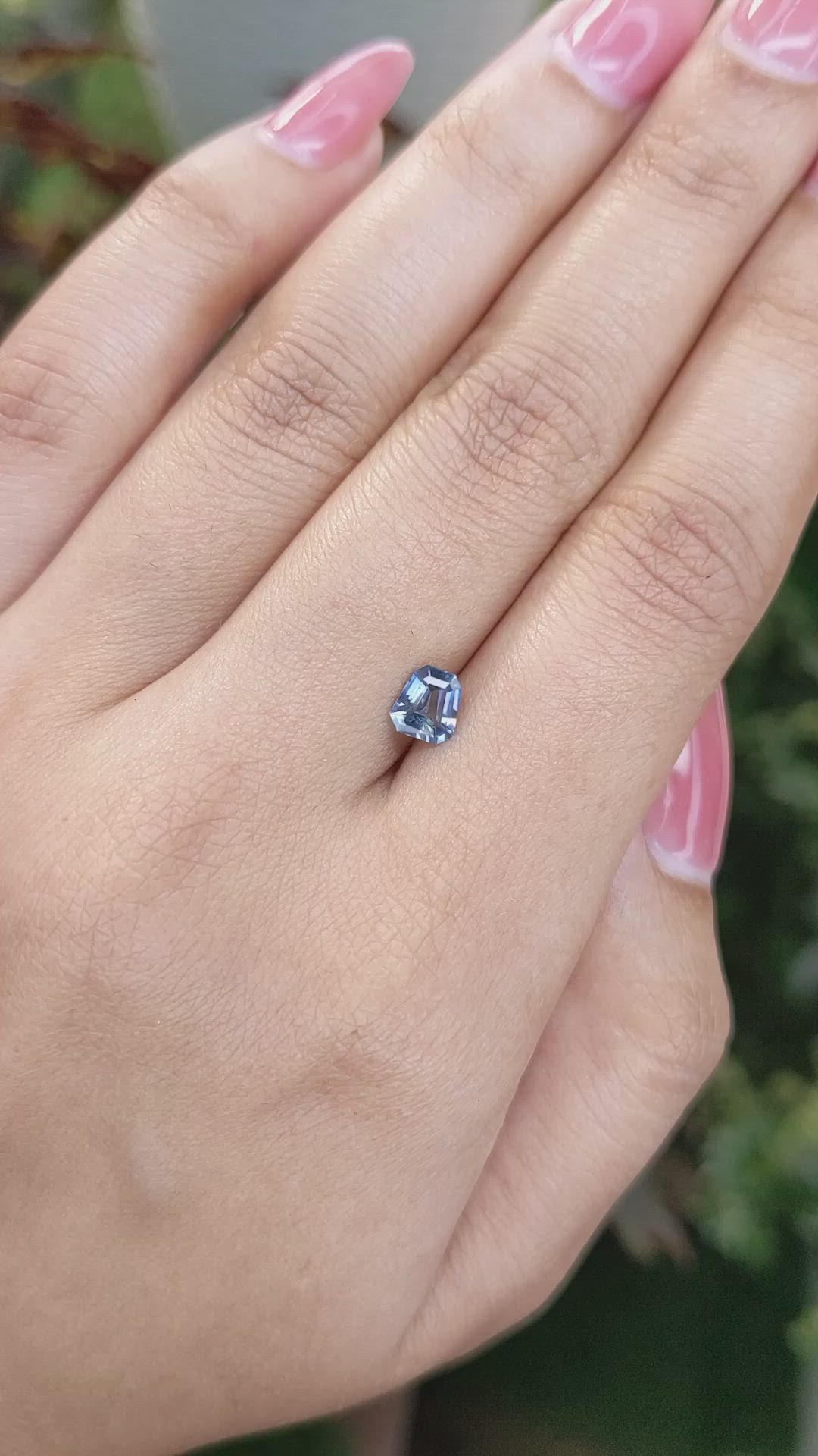 0.62 Ct. Blue Sapphire from Ceylon (Sri Lanka) Size Video