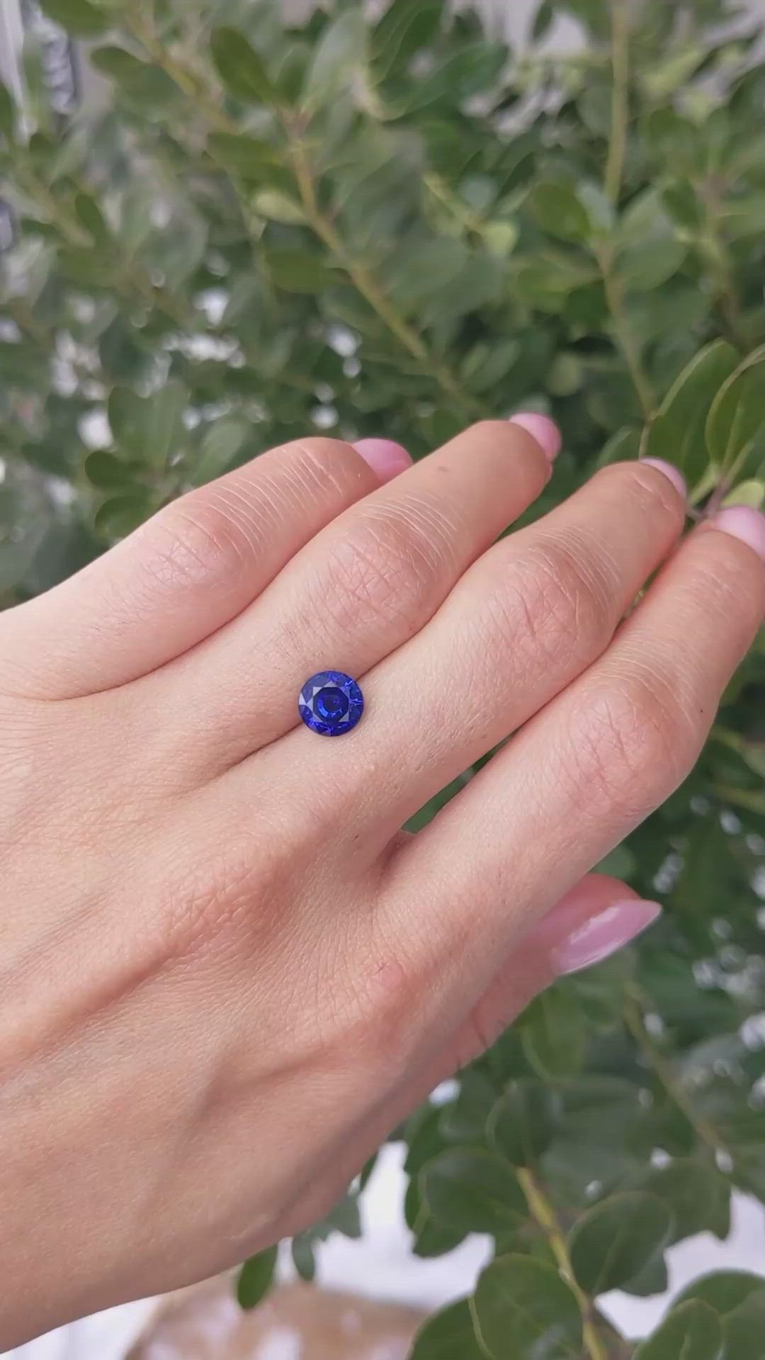 1.93 Ct. Blue Sapphire from Ceylon (Sri Lanka) Size Video