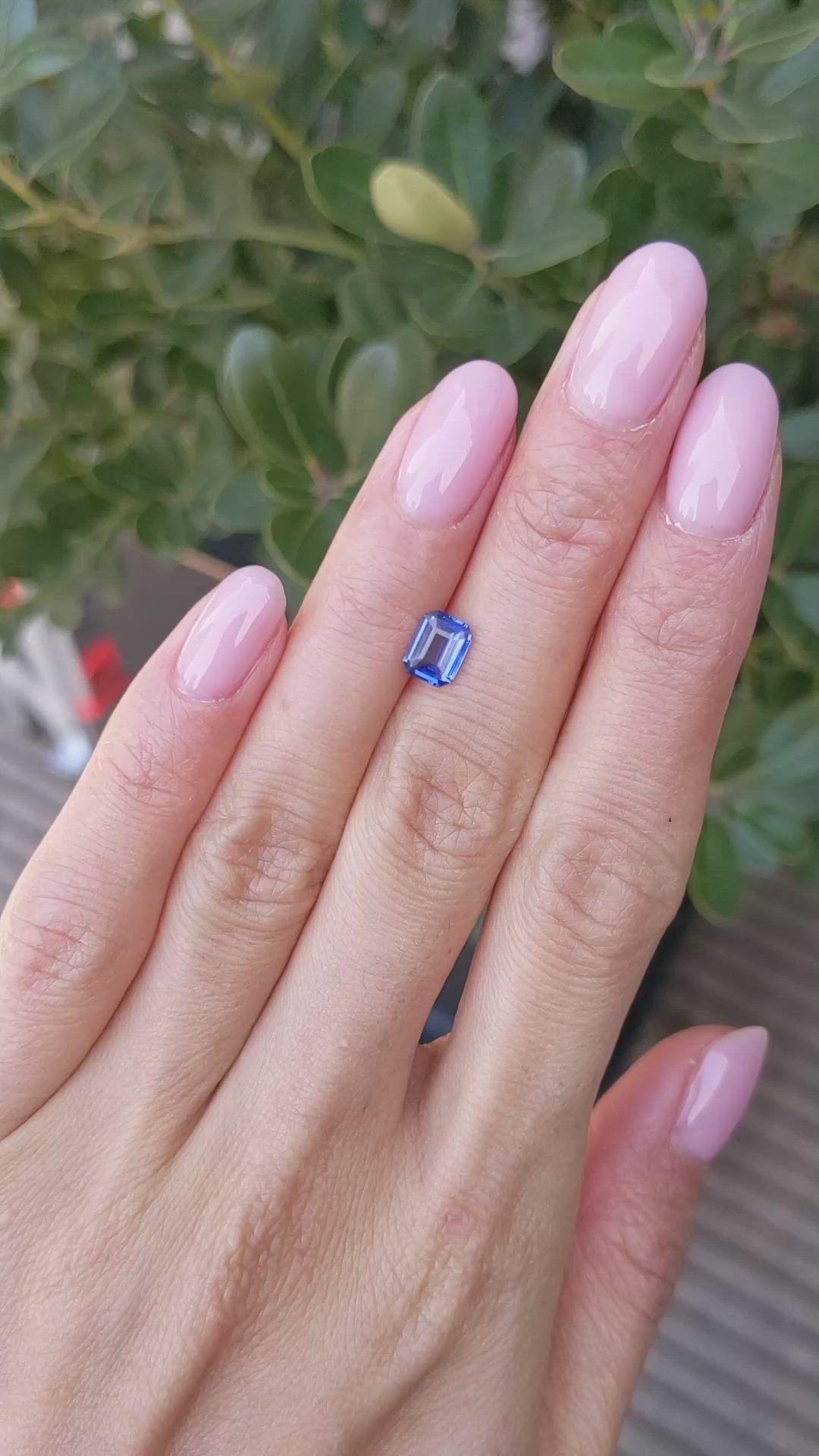 1.06 Ct. Blue Sapphire from Ceylon (Sri Lanka) Size Video