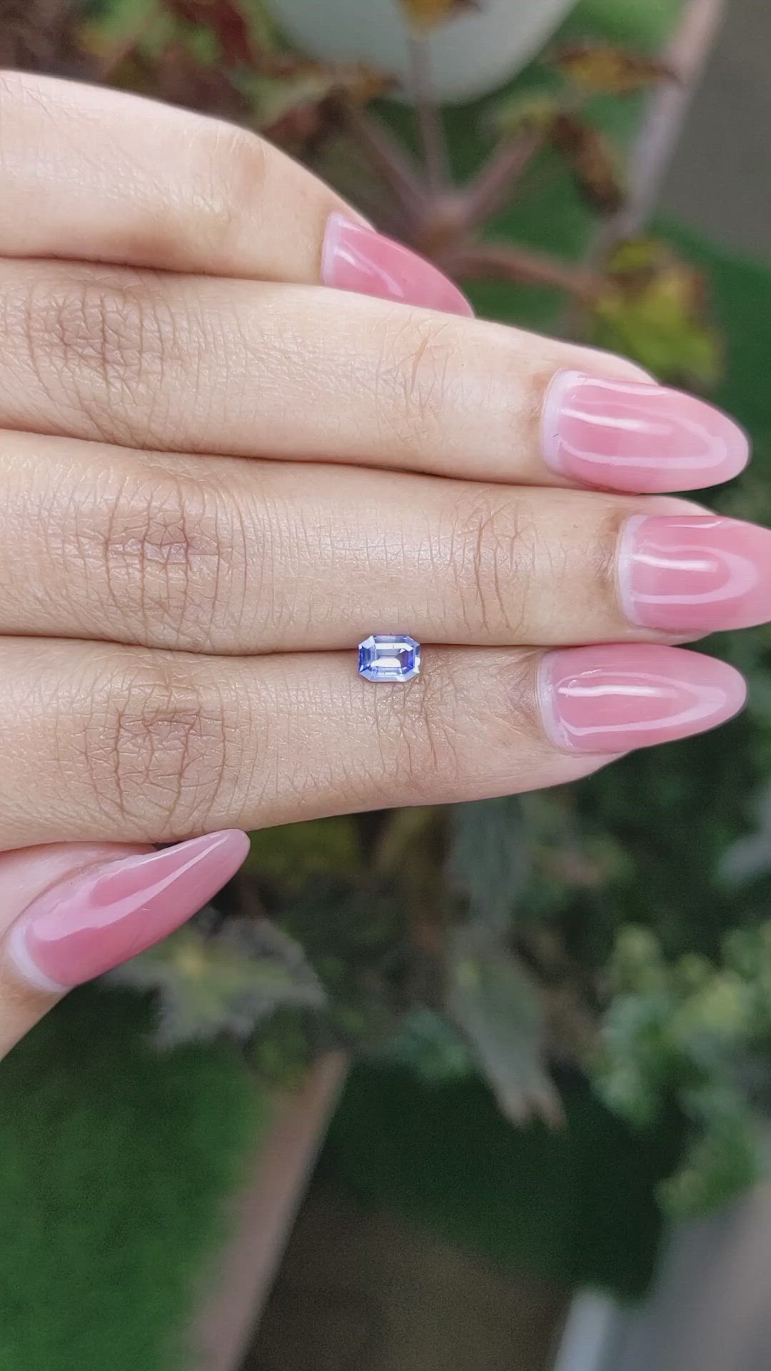 0.46 Ct. Blue Sapphire from Ceylon (Sri Lanka) Size Video