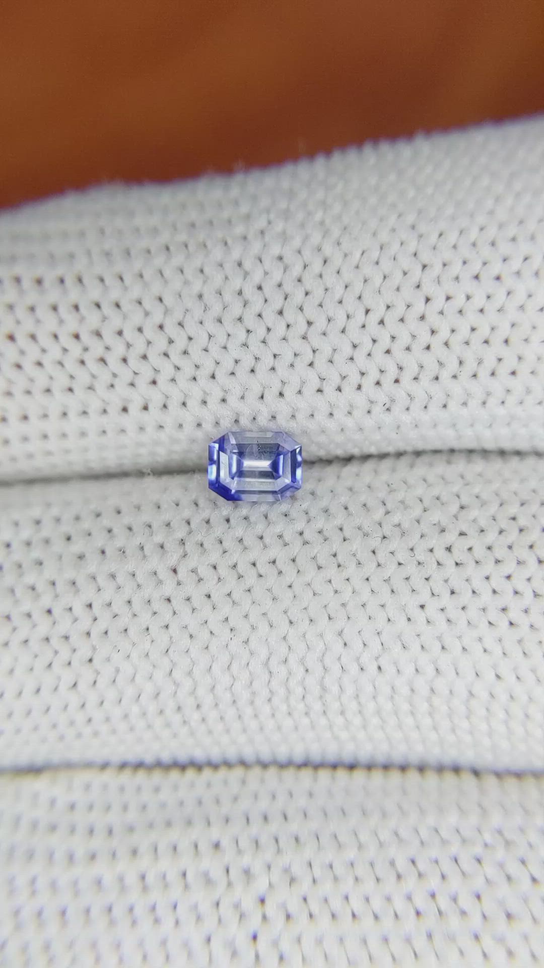 0.46 Ct. Blue Sapphire from Ceylon (Sri Lanka) Size Video