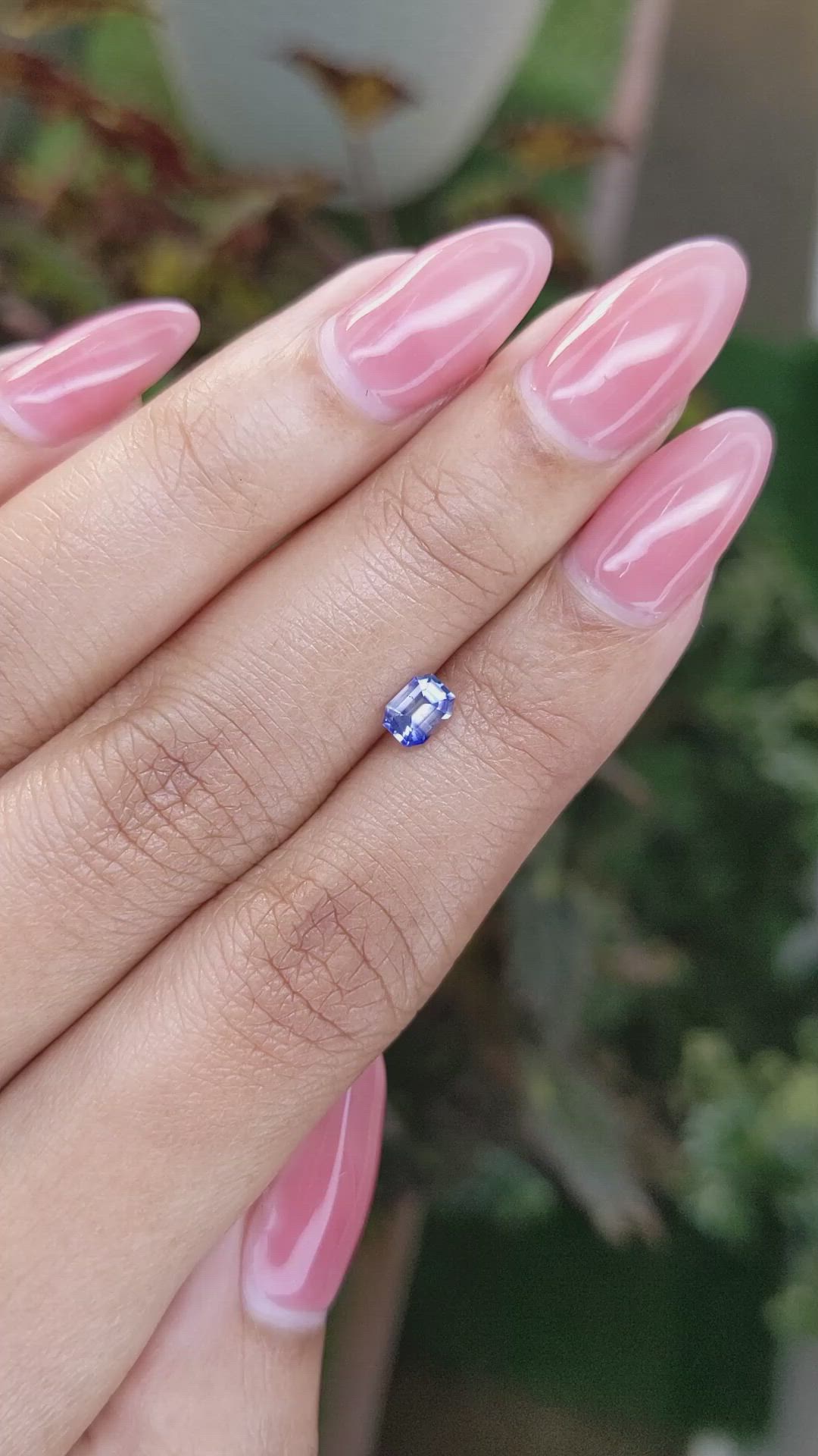 0.46 Ct. Blue Sapphire from Ceylon (Sri Lanka) Size Video