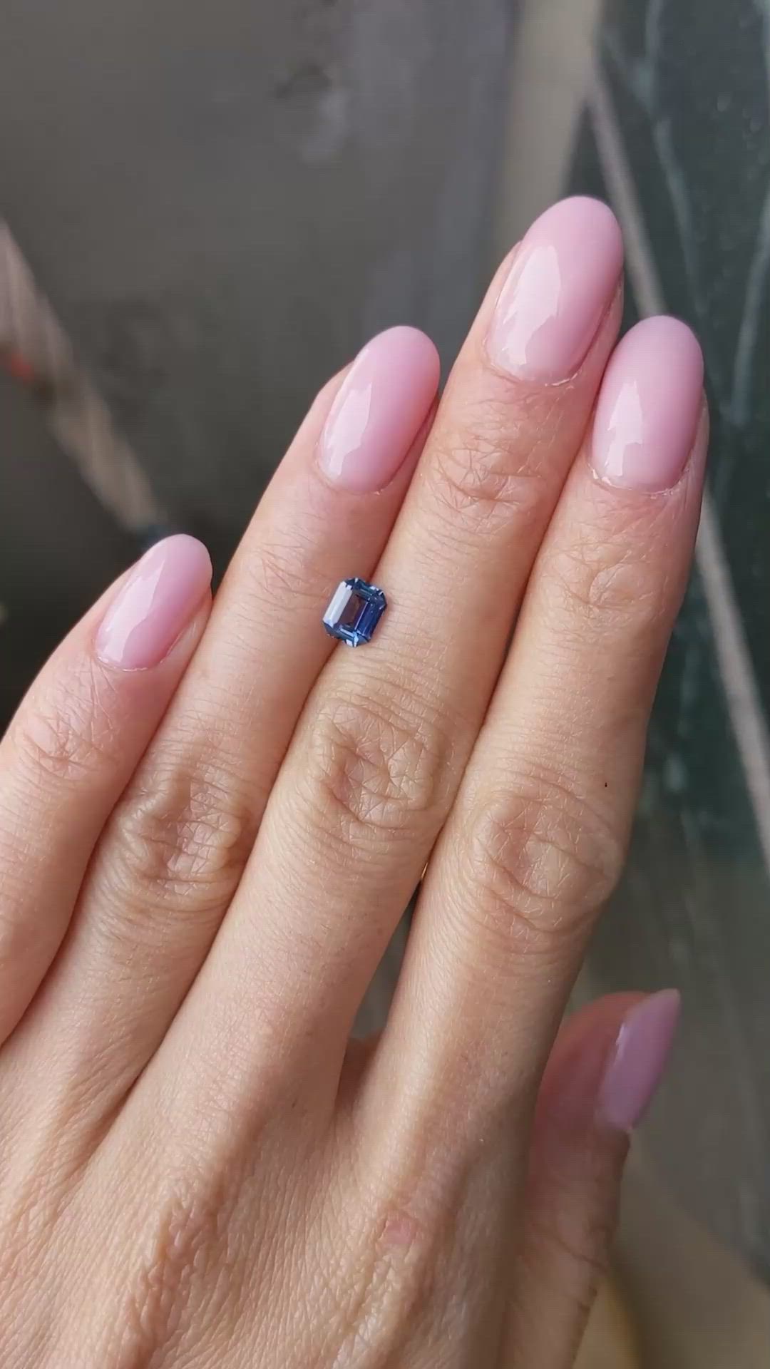 1.09 Ct. Blue Sapphire from Ceylon (Sri Lanka) Size Video