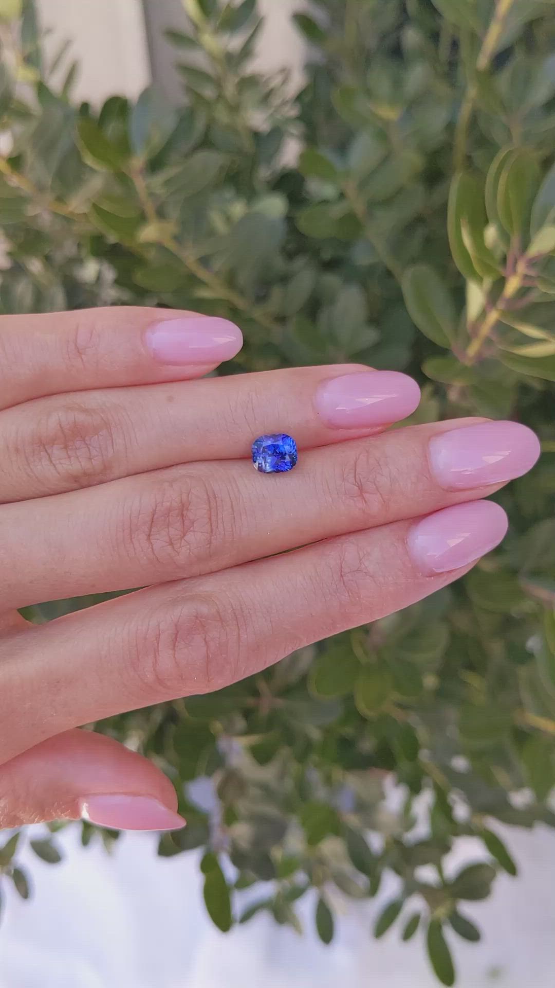 1.74 Ct. Blue Sapphire from Ceylon (Sri Lanka) Size Video