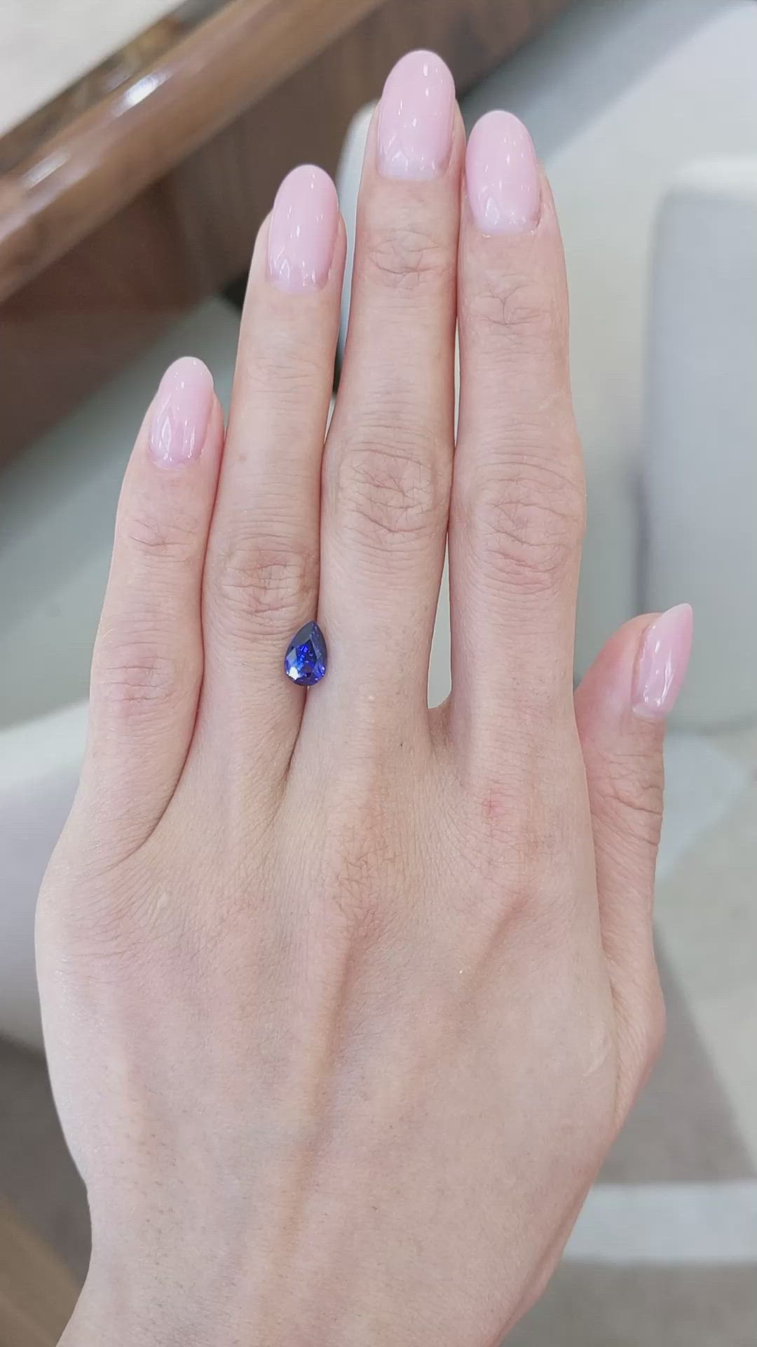 1.82 Ct. Blue Sapphire from Ceylon (Sri Lanka) Size Video