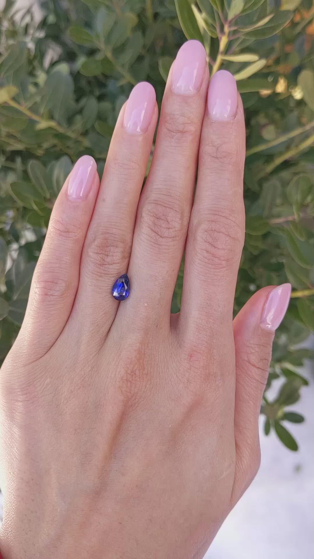 1.82 Ct. Blue Sapphire from Ceylon (Sri Lanka) Size Video