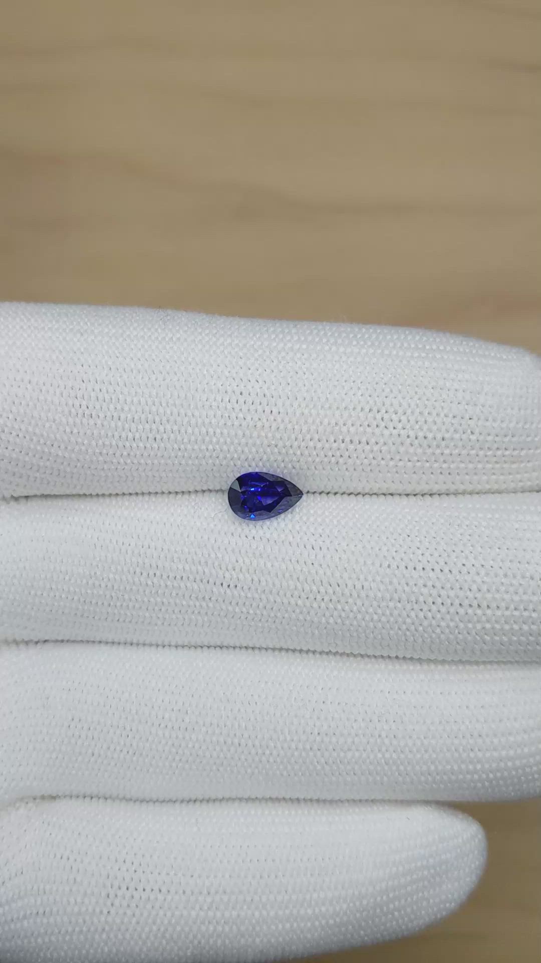 1.82 Ct. Blue Sapphire from Ceylon (Sri Lanka) Size Video