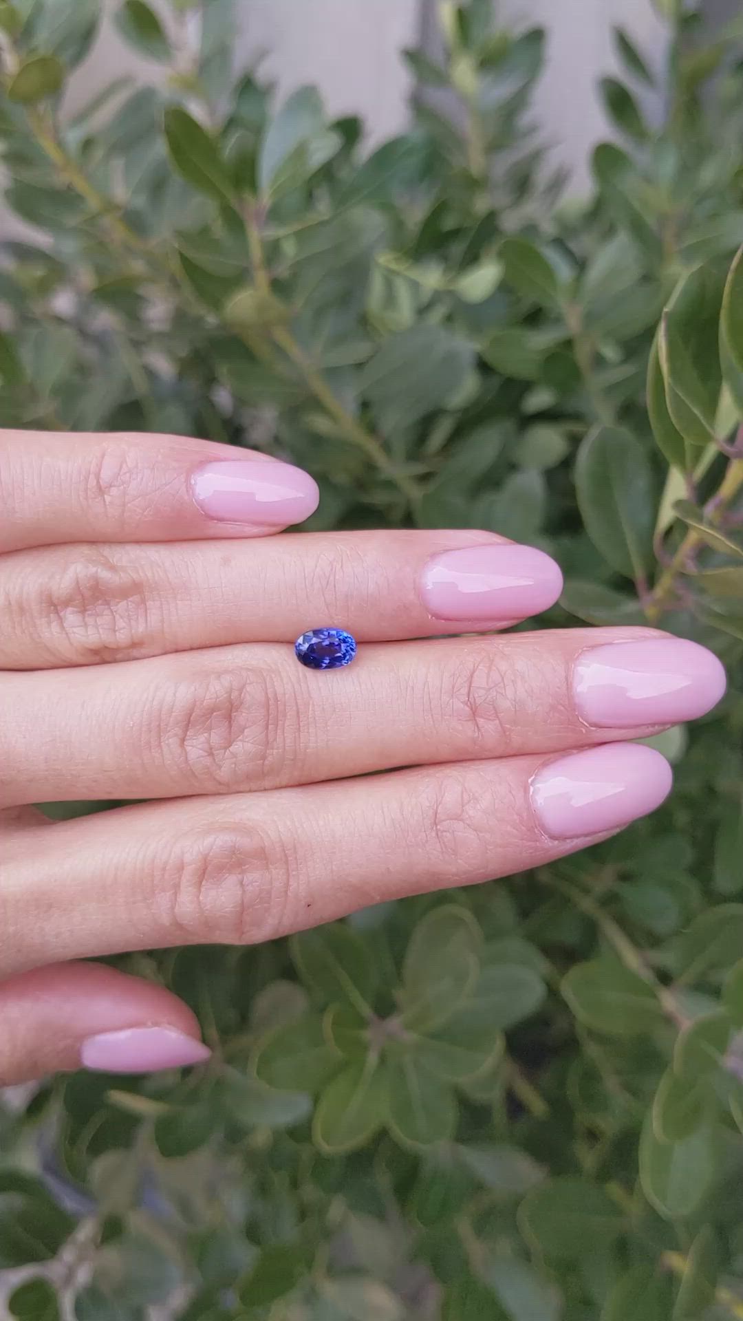 1.12 Ct. Blue Sapphire from Ceylon (Sri Lanka) Size Video