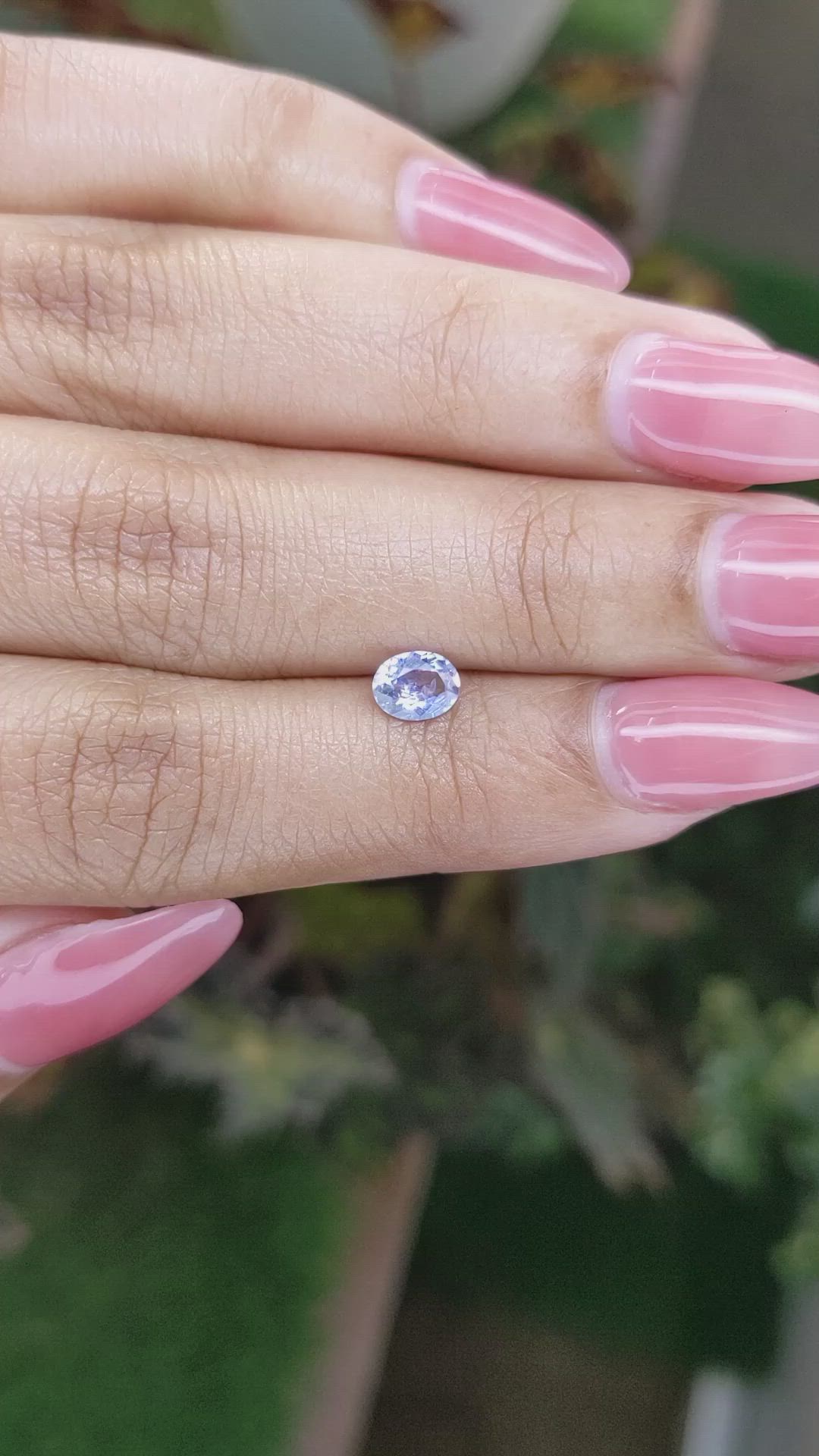 0.53 Ct. Blue Sapphire from Ceylon (Sri Lanka) Size Video