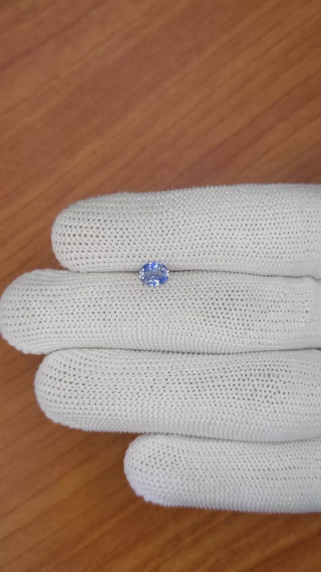 0.53 Ct. Blue Sapphire from Ceylon (Sri Lanka) Size Video