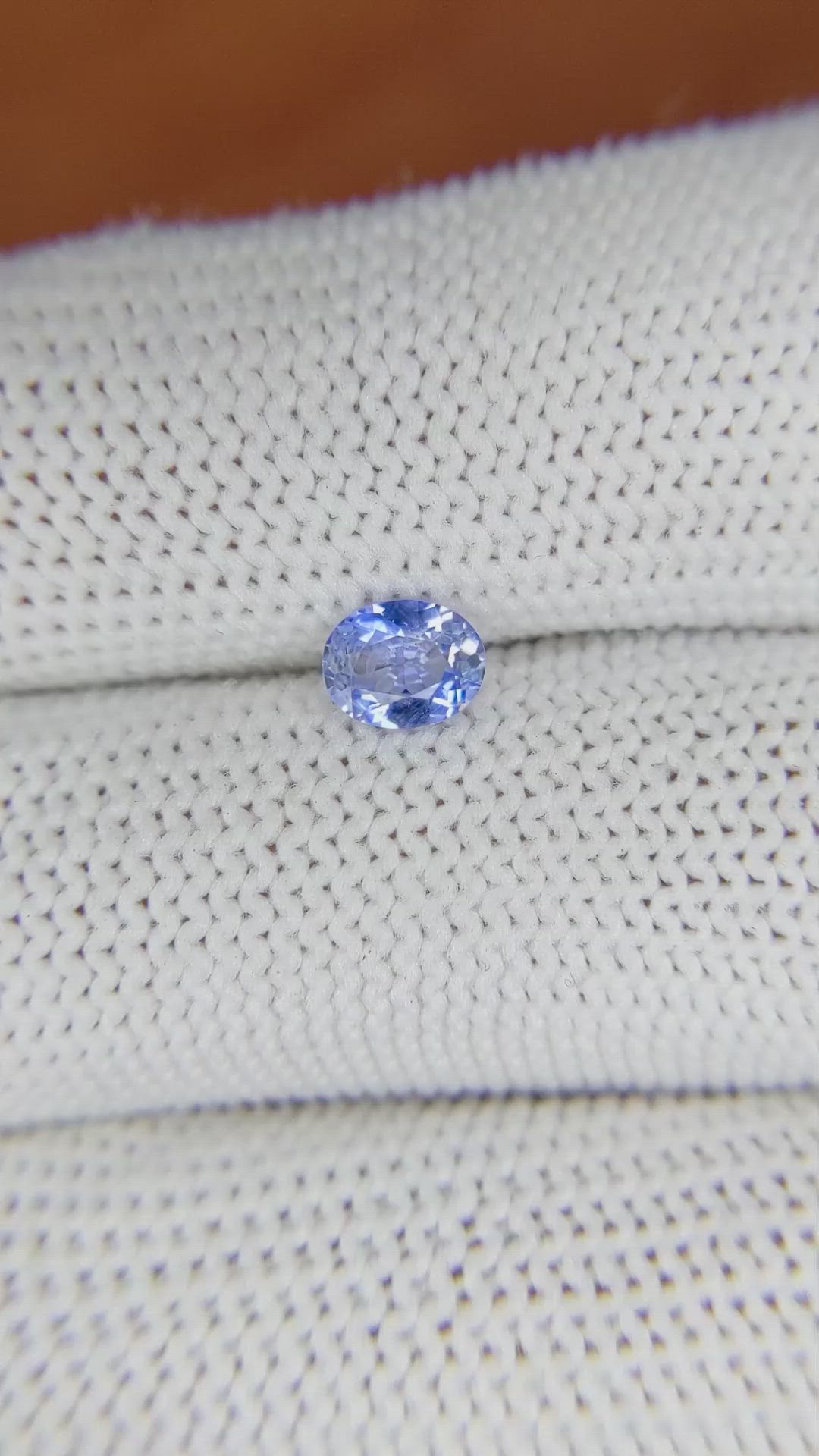 0.53 Ct. Blue Sapphire from Ceylon (Sri Lanka) Size Video