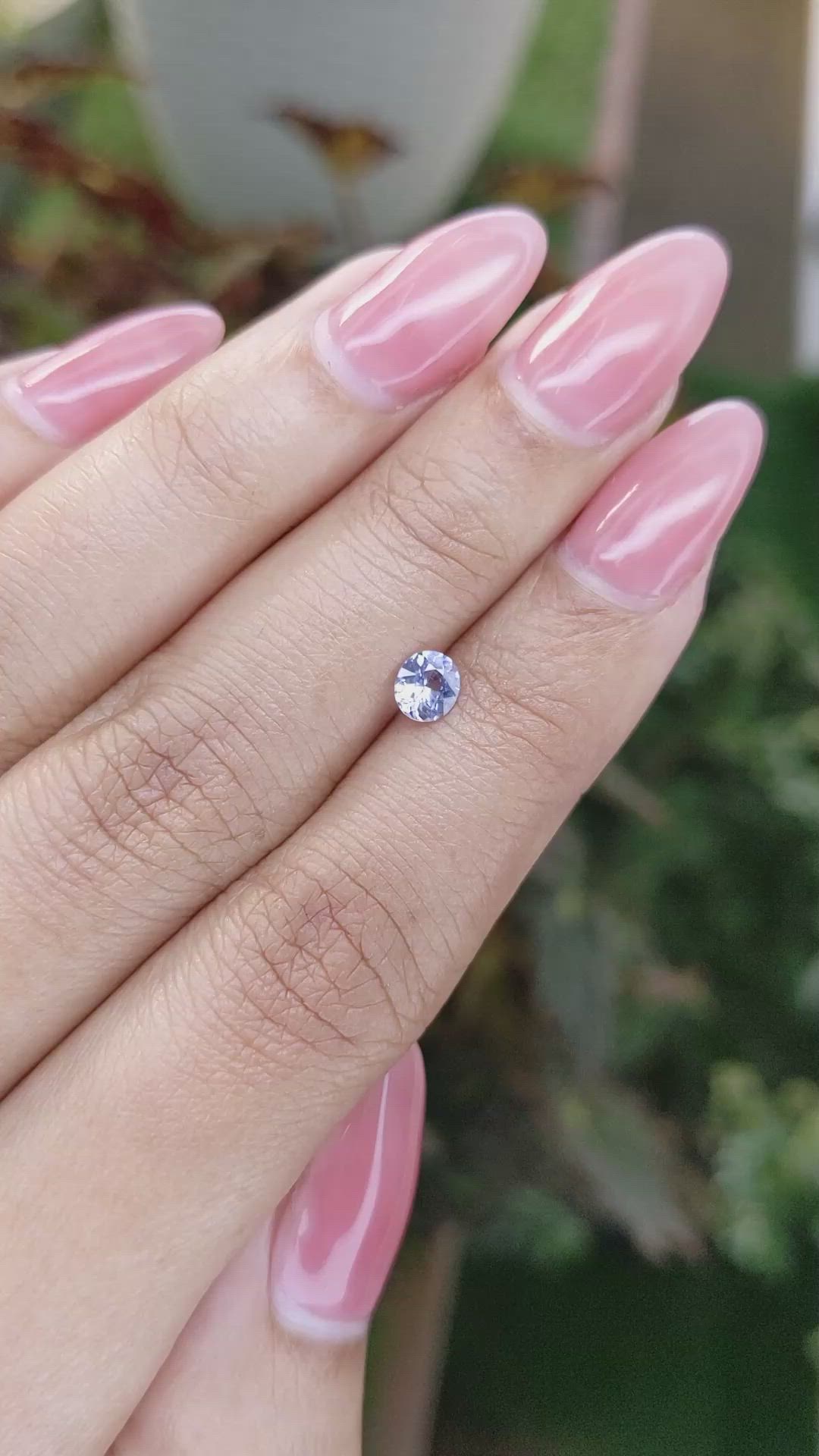 0.43 Ct. Blue Sapphire from Ceylon (Sri Lanka) Size Video