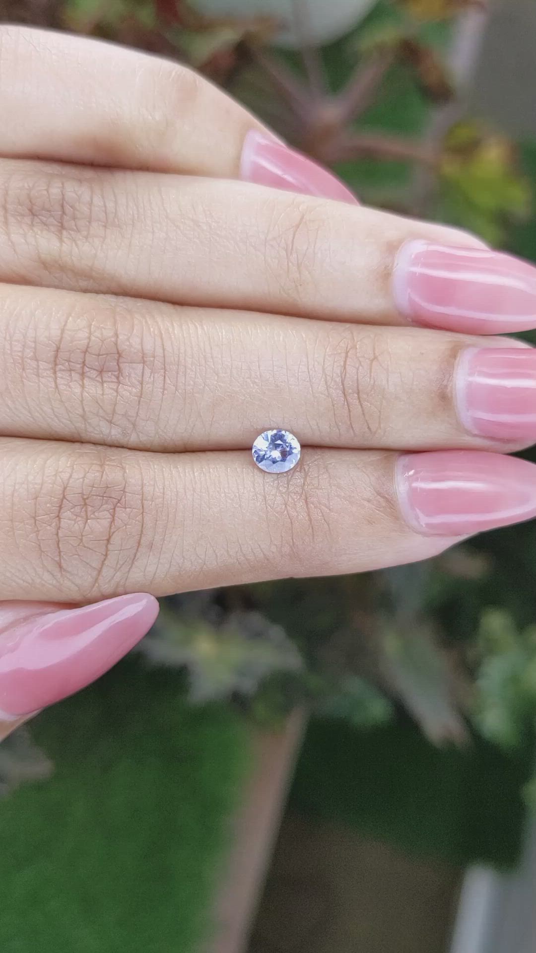 0.43 Ct. Blue Sapphire from Ceylon (Sri Lanka) Size Video