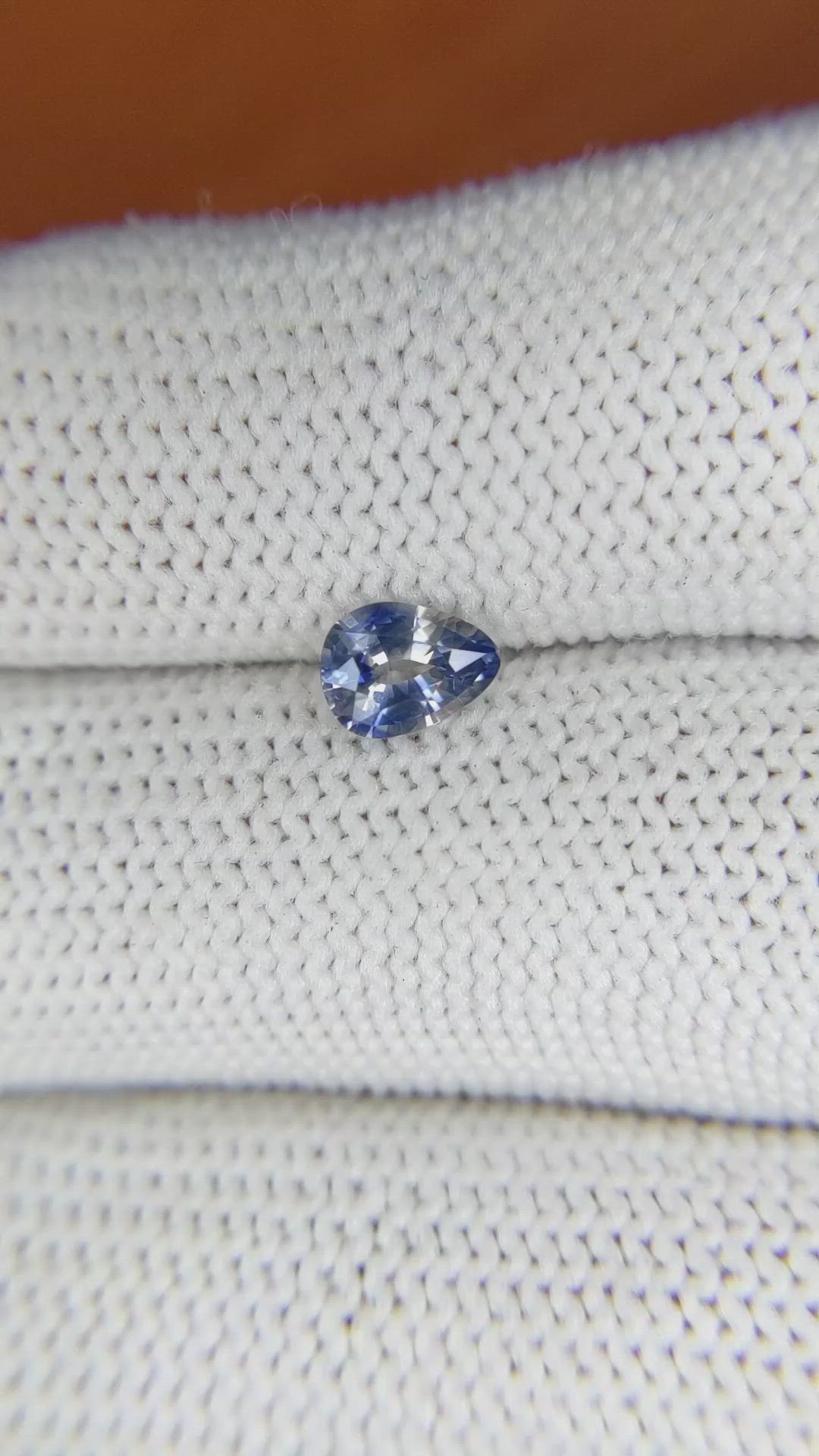 0.63 Ct. Bi Color Sapphire from Ceylon (Sri Lanka) Size Video