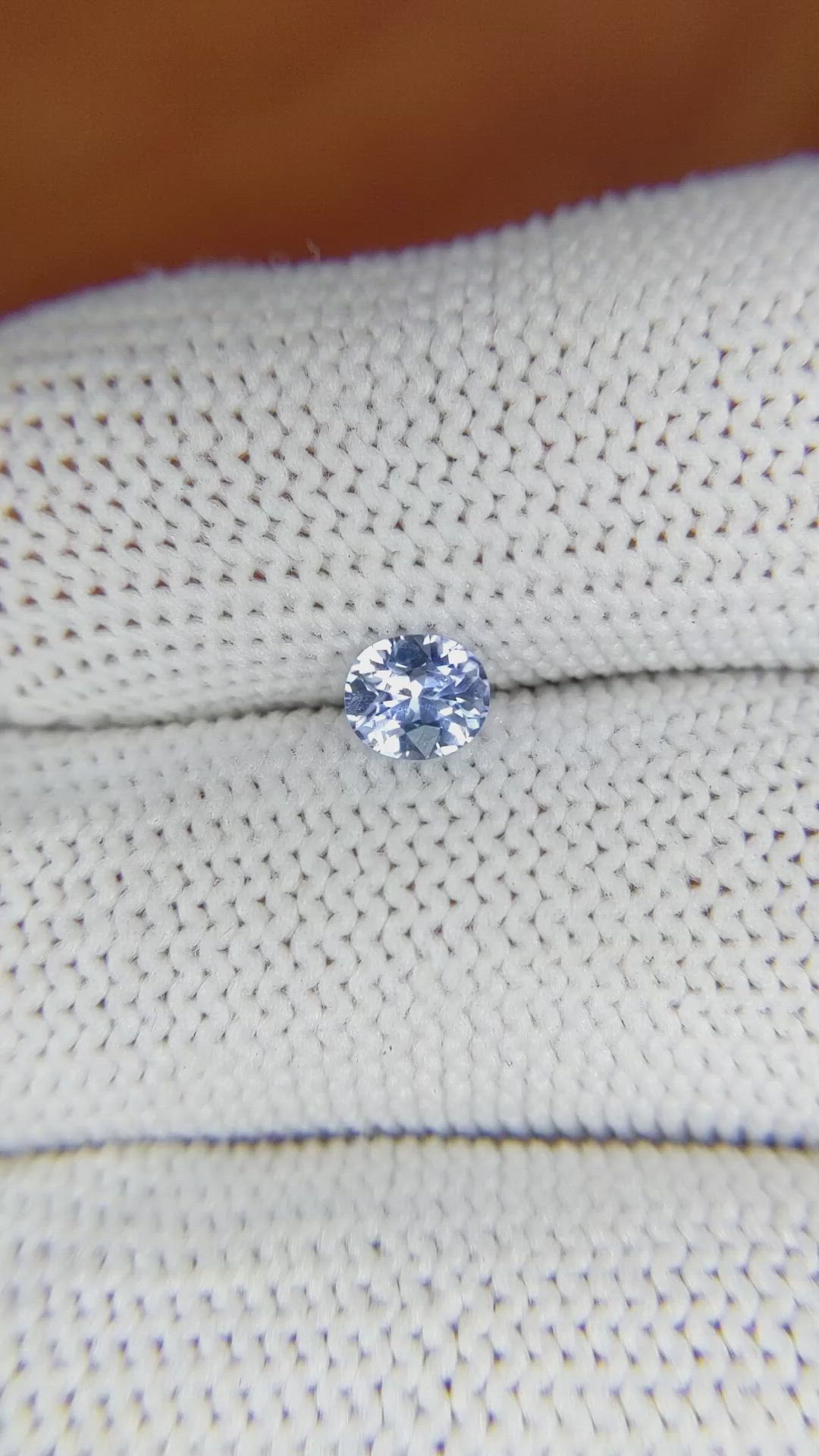 0.43 Ct. Blue Sapphire from Ceylon (Sri Lanka) Size Video