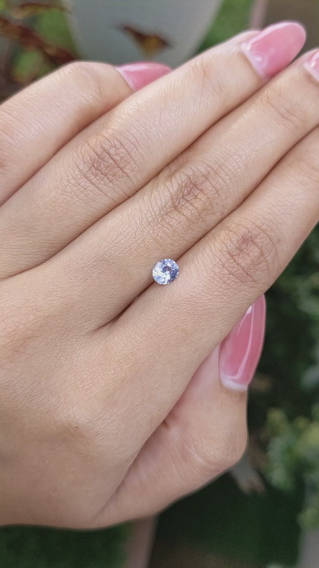 0.43 Ct. Blue Sapphire from Ceylon (Sri Lanka) Size Video