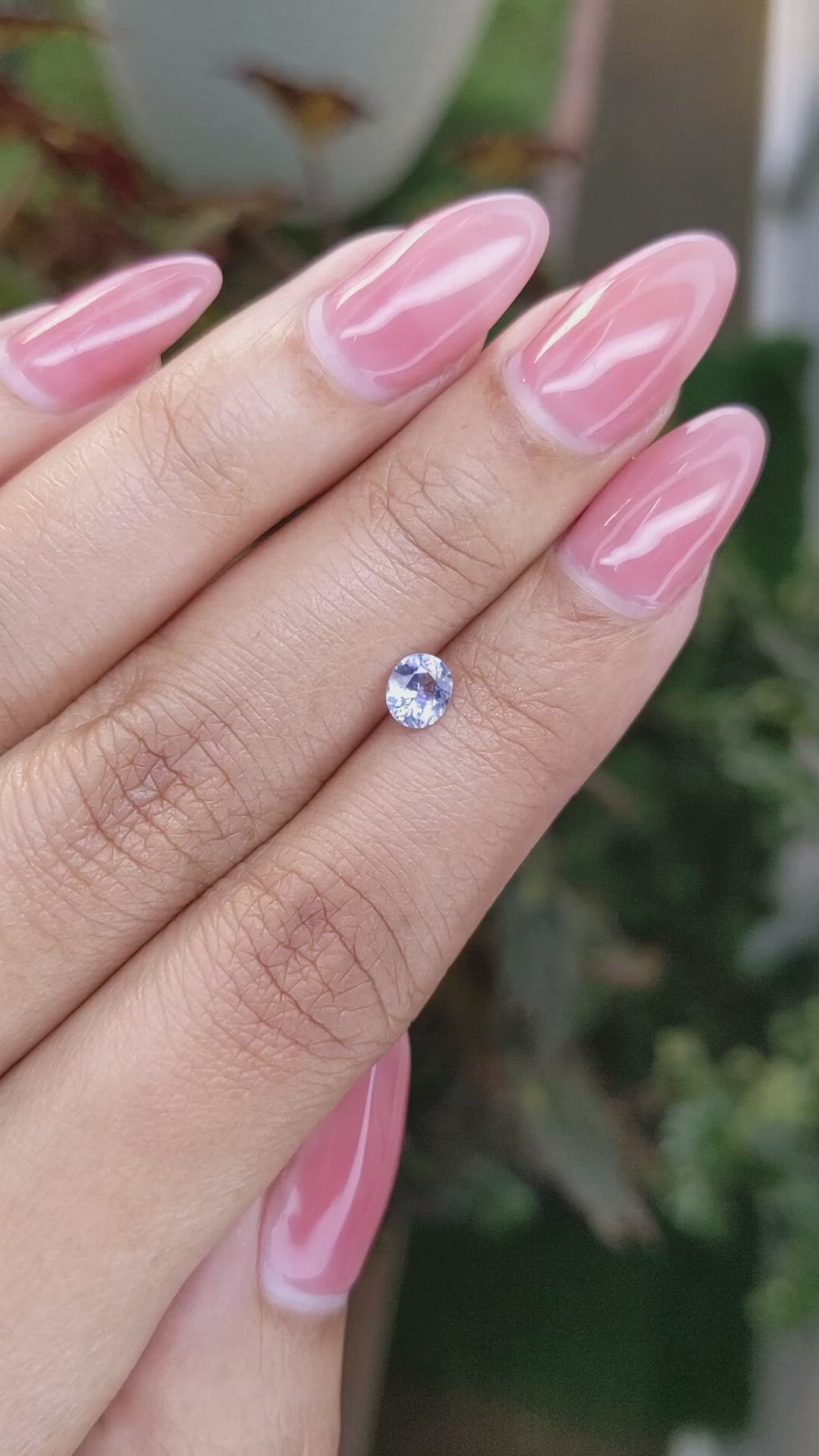 0.43 Ct. Blue Sapphire from Ceylon (Sri Lanka) Size Video