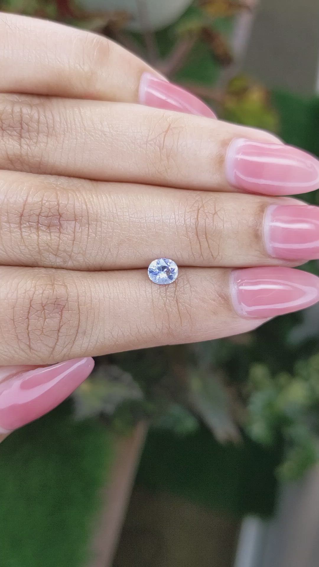 0.43 Ct. Blue Sapphire from Ceylon (Sri Lanka) Size Video