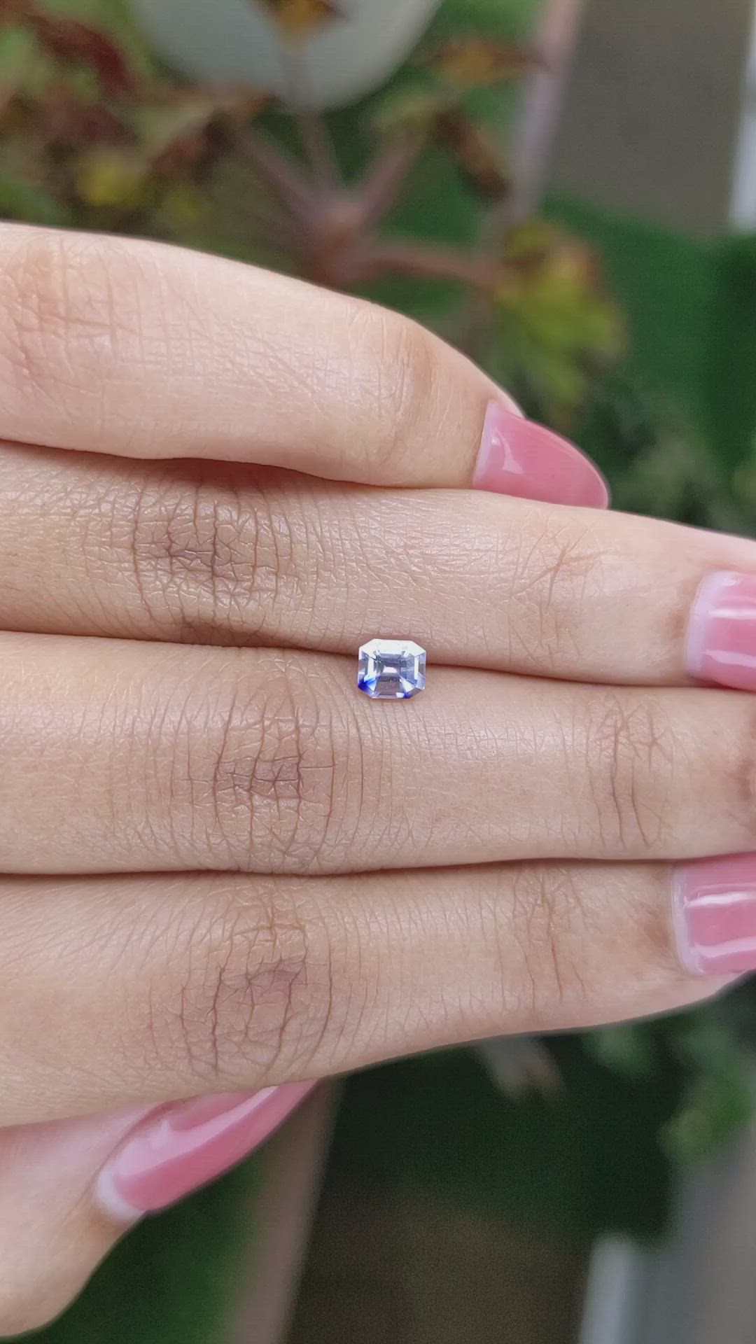 0.52 Ct. Bi Color Sapphire from Ceylon (Sri Lanka) Size Video