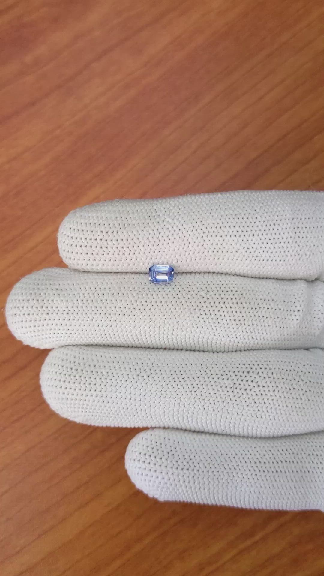 0.44 Ct. Blue Sapphire from Ceylon (Sri Lanka) Size Video