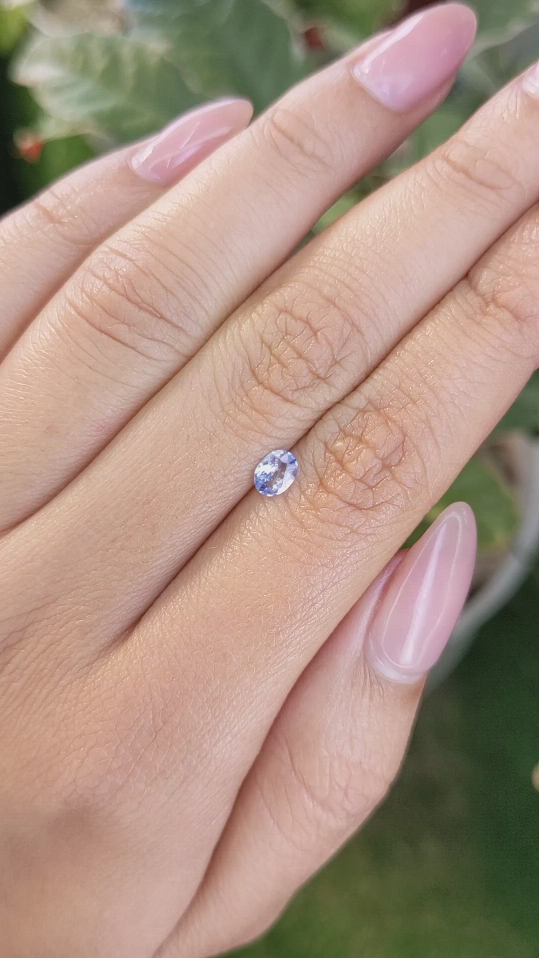 0.34 Ct. Bi Color / Parti Sapphire from Ceylon (Sri Lanka) Size Video