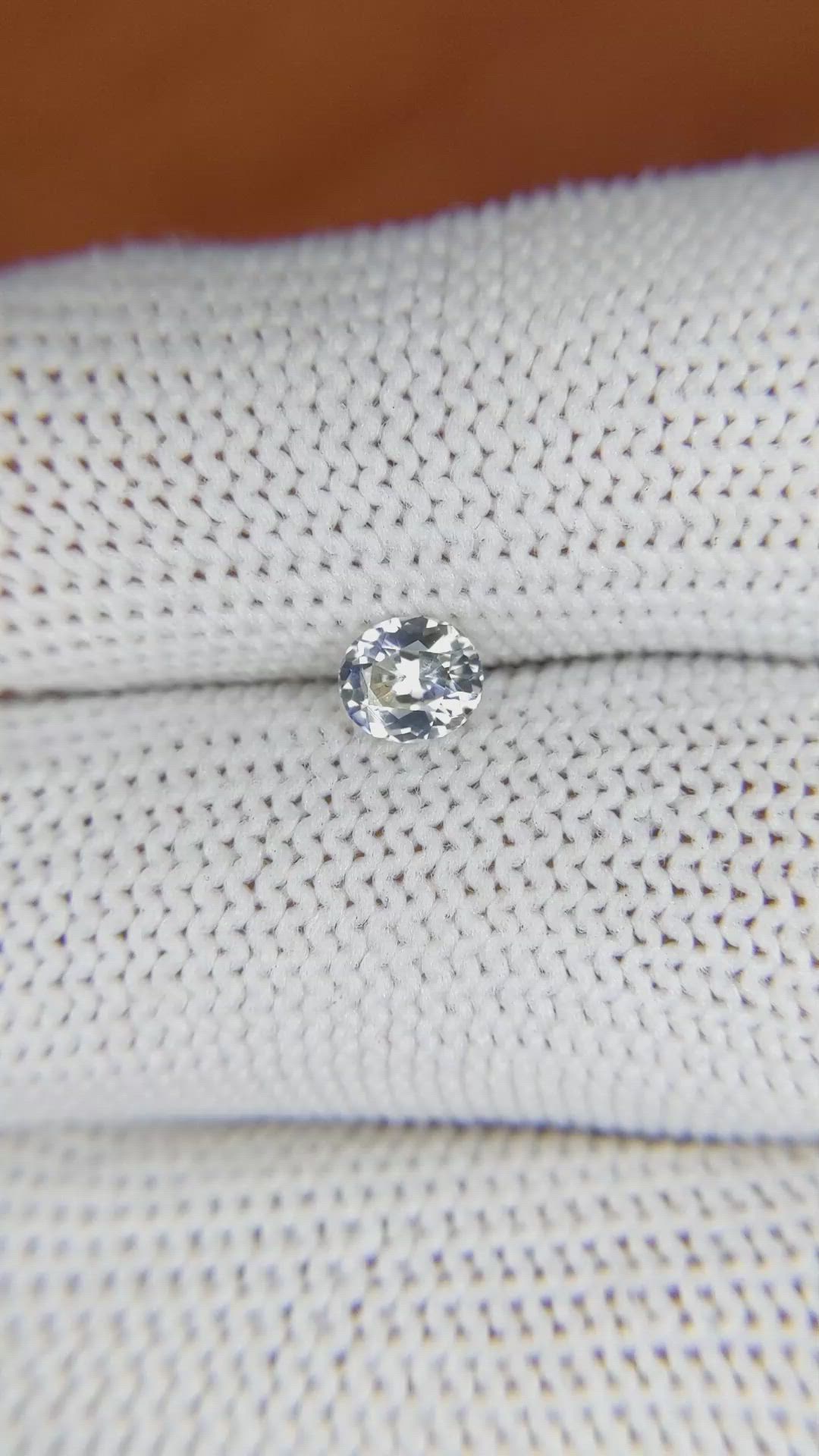 0.52 Ct. Bi Color / Parti Sapphire from Ceylon (Sri Lanka) Size Video