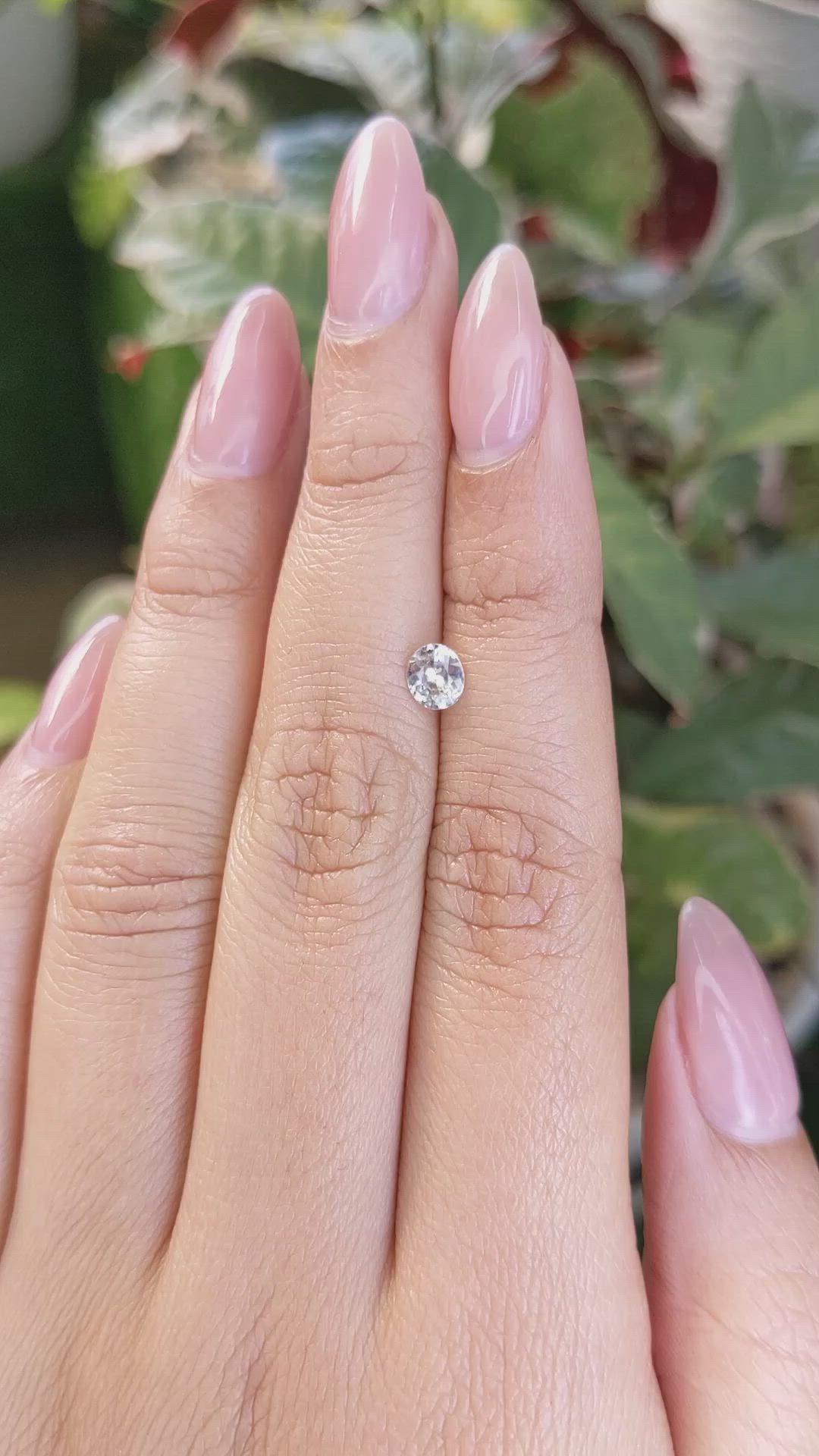 0.52 Ct. Bi Color / Parti Sapphire from Ceylon (Sri Lanka) Size Video