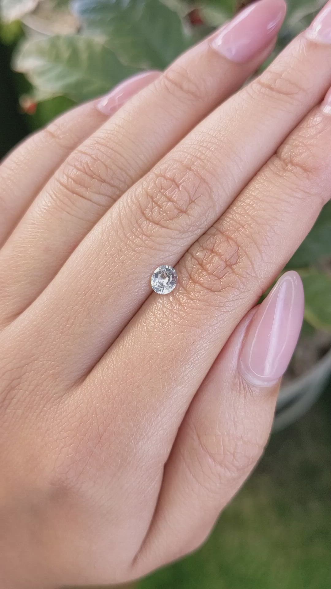 0.52 Ct. Bi Color / Parti Sapphire from Ceylon (Sri Lanka) Size Video