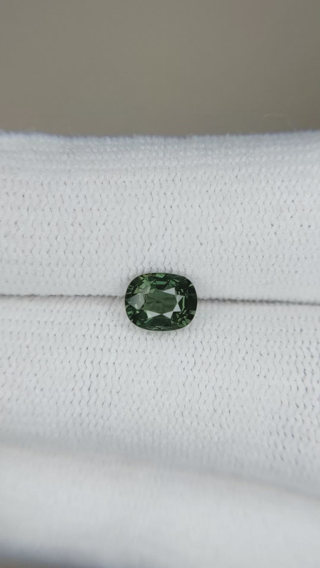 1.00 Ct. Green Sapphire from Madagascar Size Video