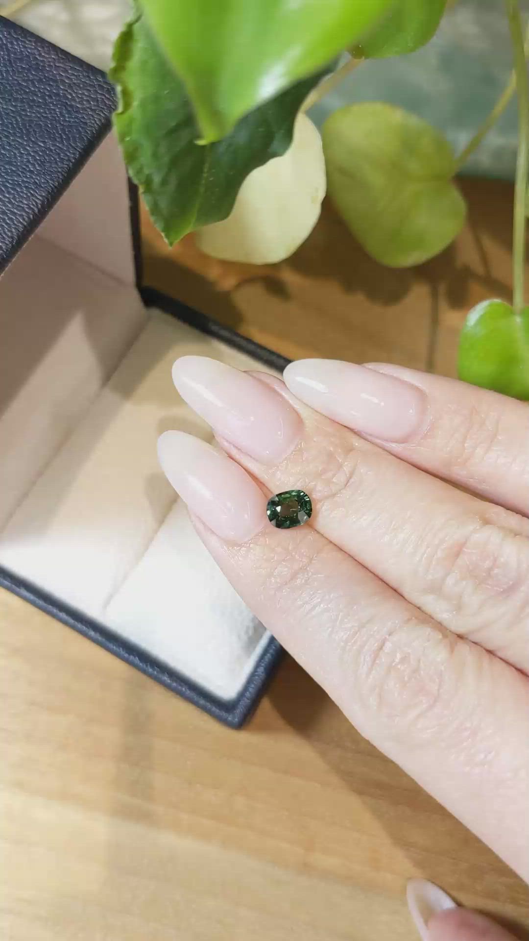 1.00 Ct. Green Sapphire from Madagascar Size Video