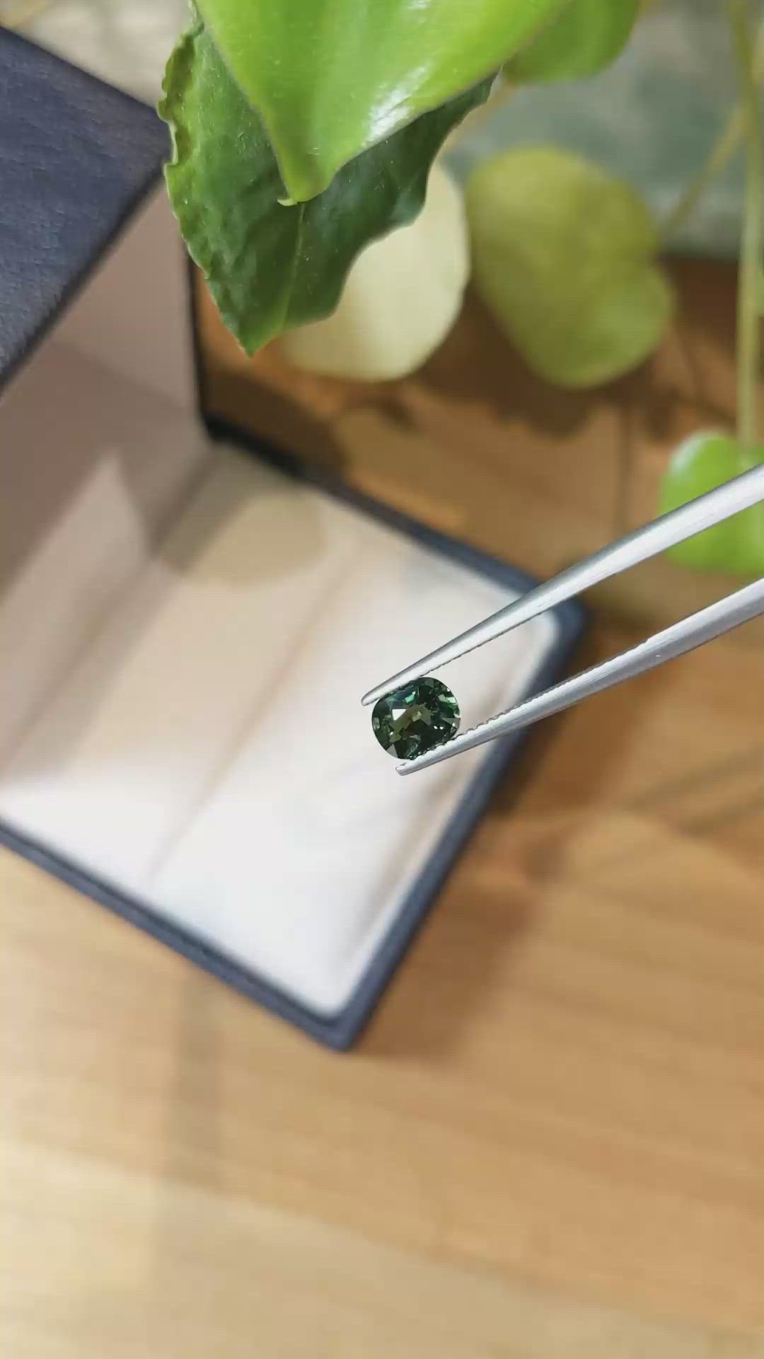 1.00 Ct. Green Sapphire from Madagascar Size Video