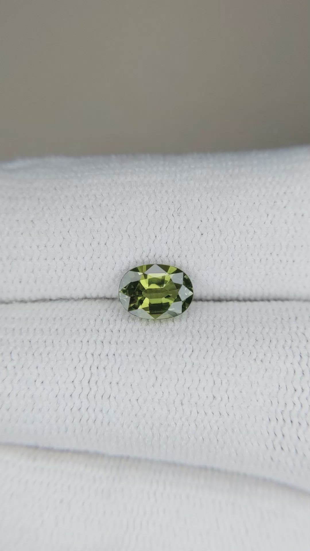 0.94 Ct. Green Sapphire from Madagascar Size Video