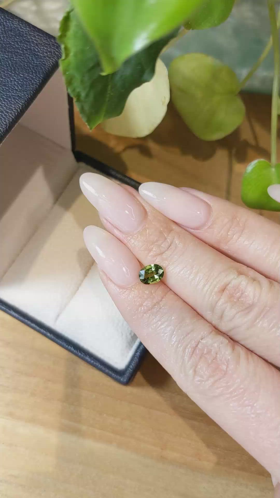 0.94 Ct. Green Sapphire from Madagascar Size Video