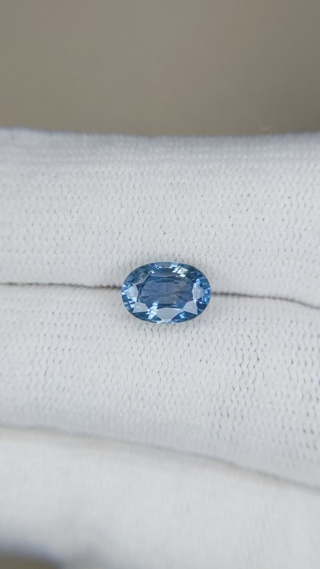 1.81 Ct. Greenish Blue Sapphire from Ceylon (Sri Lanka) Size Video