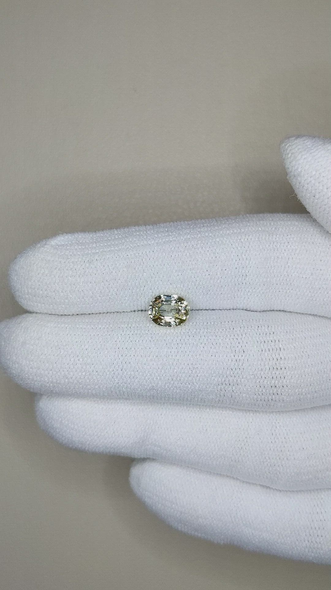 1.33 Ct. Yellow Sapphire from Tanzania Size Video