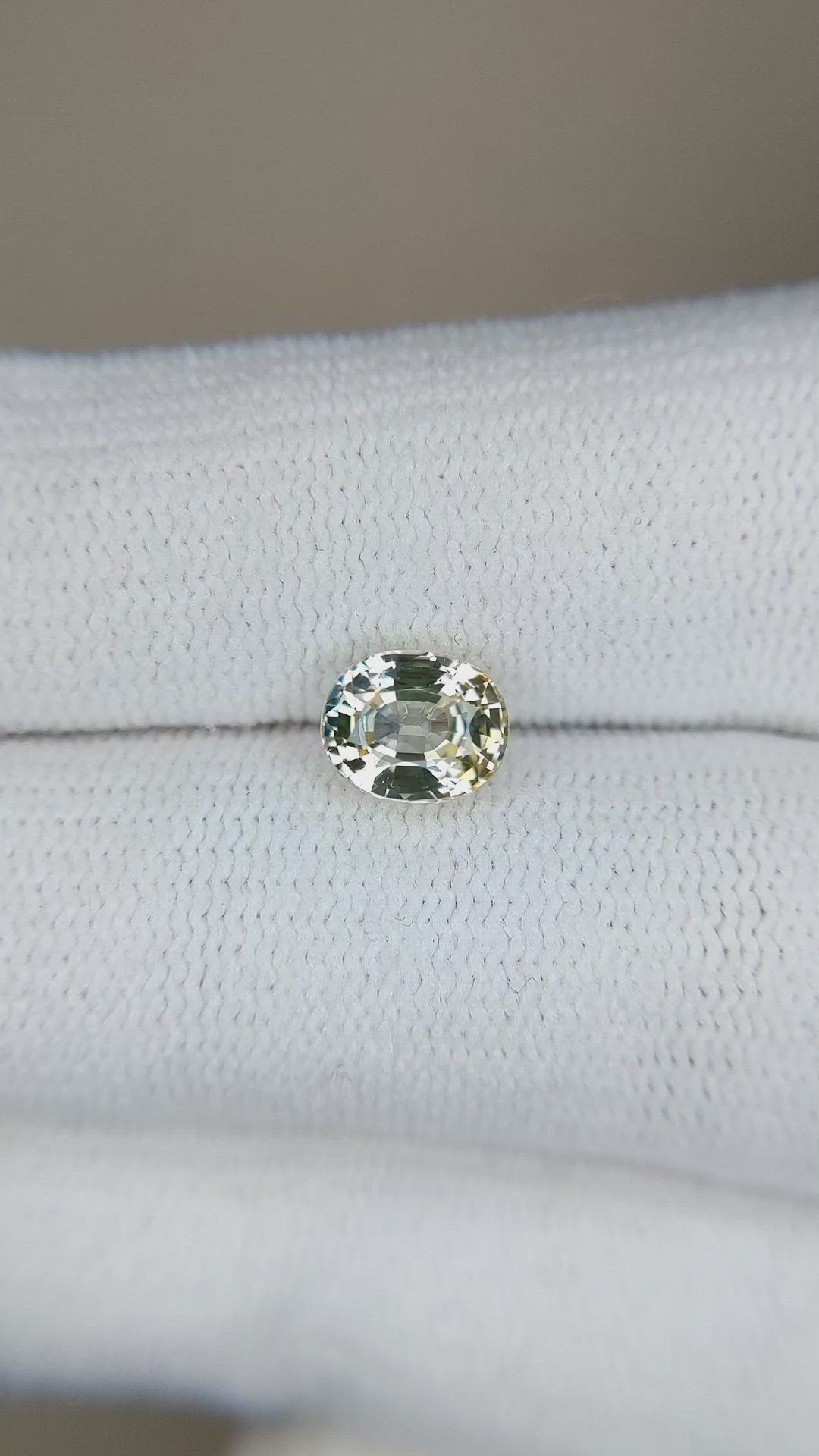 1.33 Ct. Yellow Sapphire from Tanzania Size Video