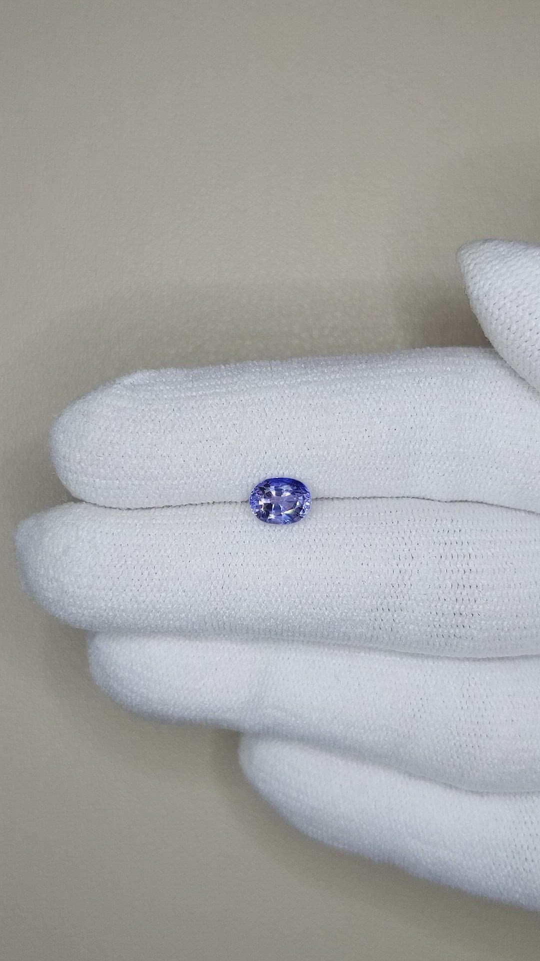 1.04 Ct. Blue Sapphire from Ceylon (Sri Lanka) Size Video