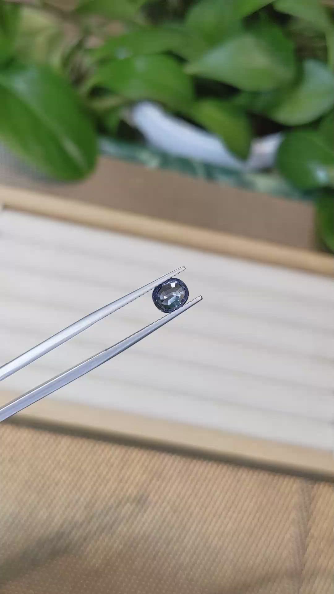 1.41 Ct. Blue Sapphire from Ceylon (Sri Lanka) Size Video