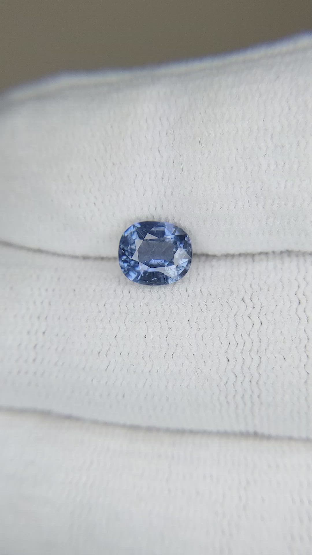 1.41 Ct. Blue Sapphire from Ceylon (Sri Lanka) Size Video