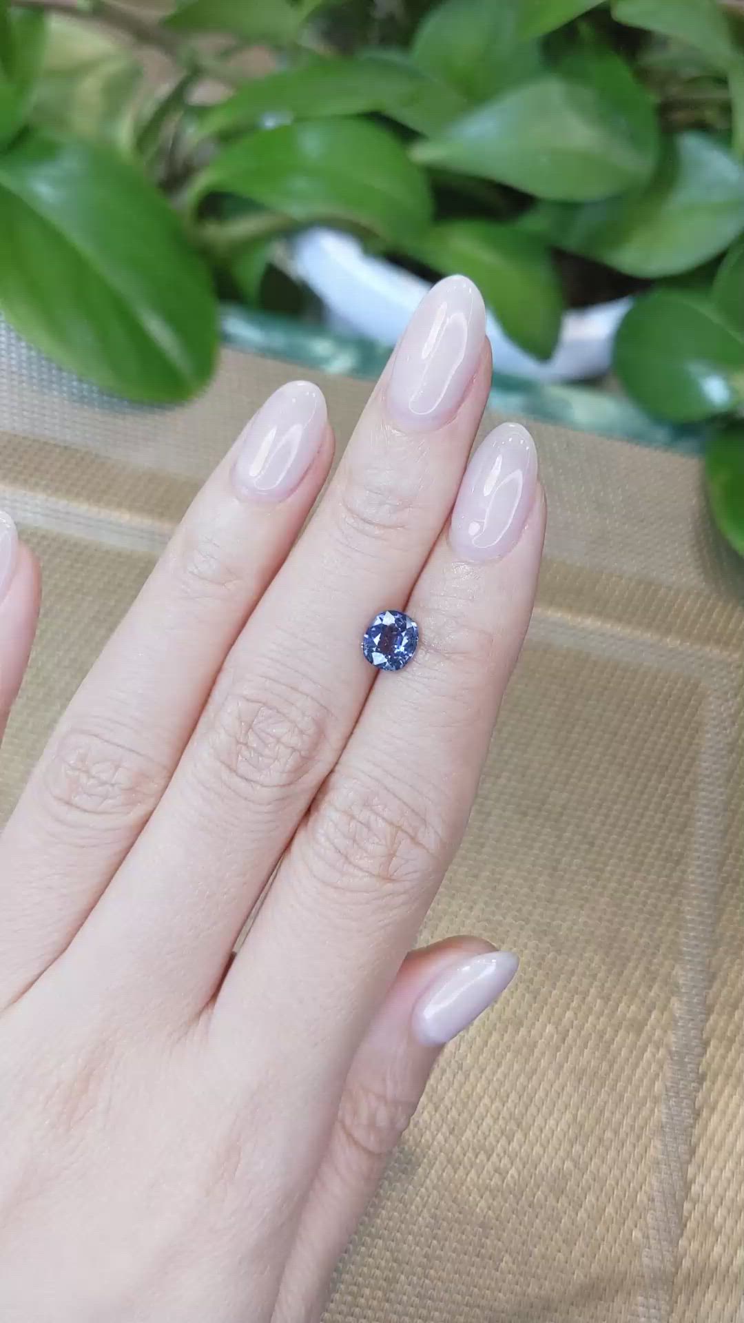 1.41 Ct. Blue Sapphire from Ceylon (Sri Lanka) Size Video