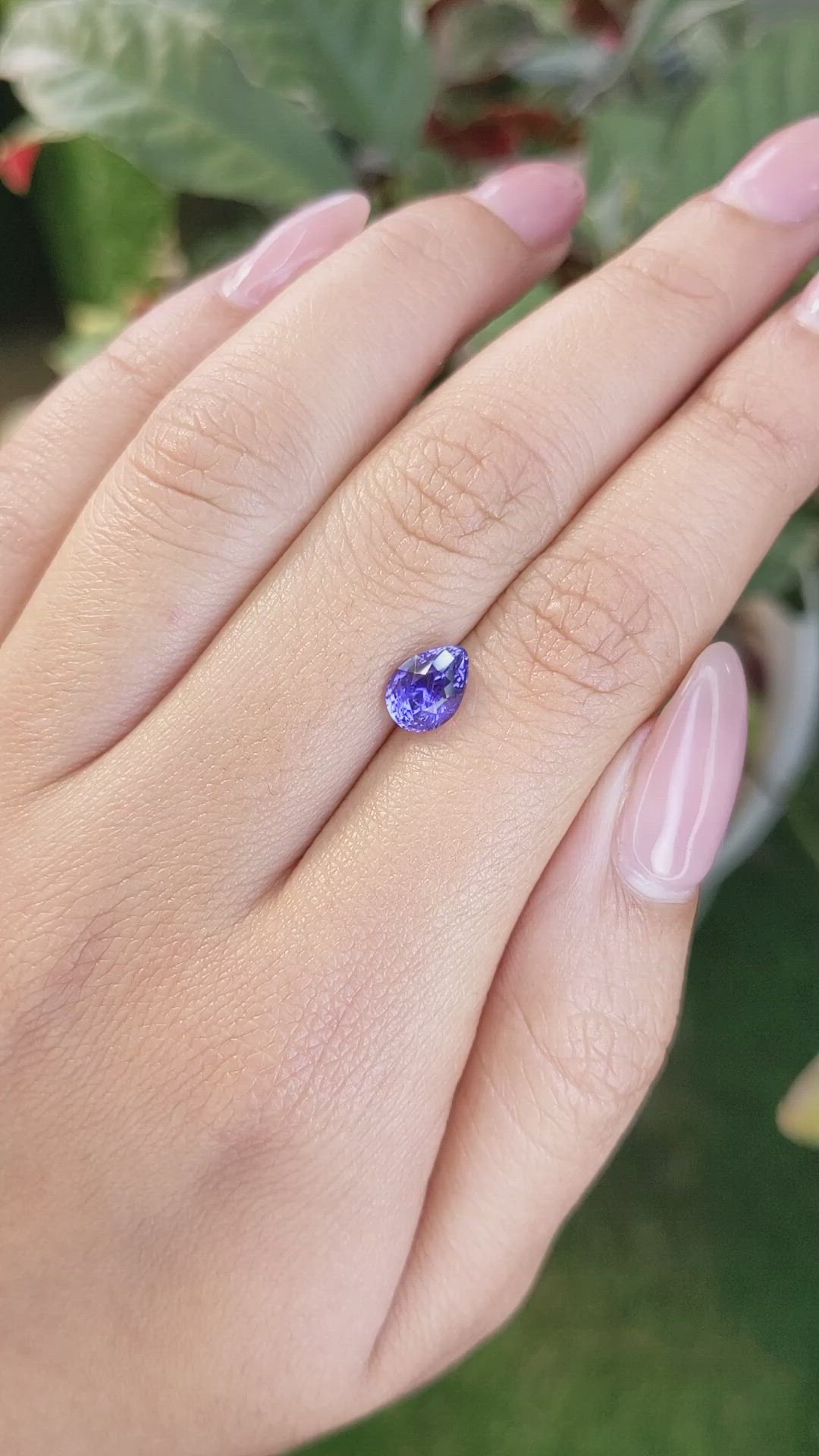 1.99 Ct. Color Change Sapphire from Ceylon (Sri Lanka) Size Video