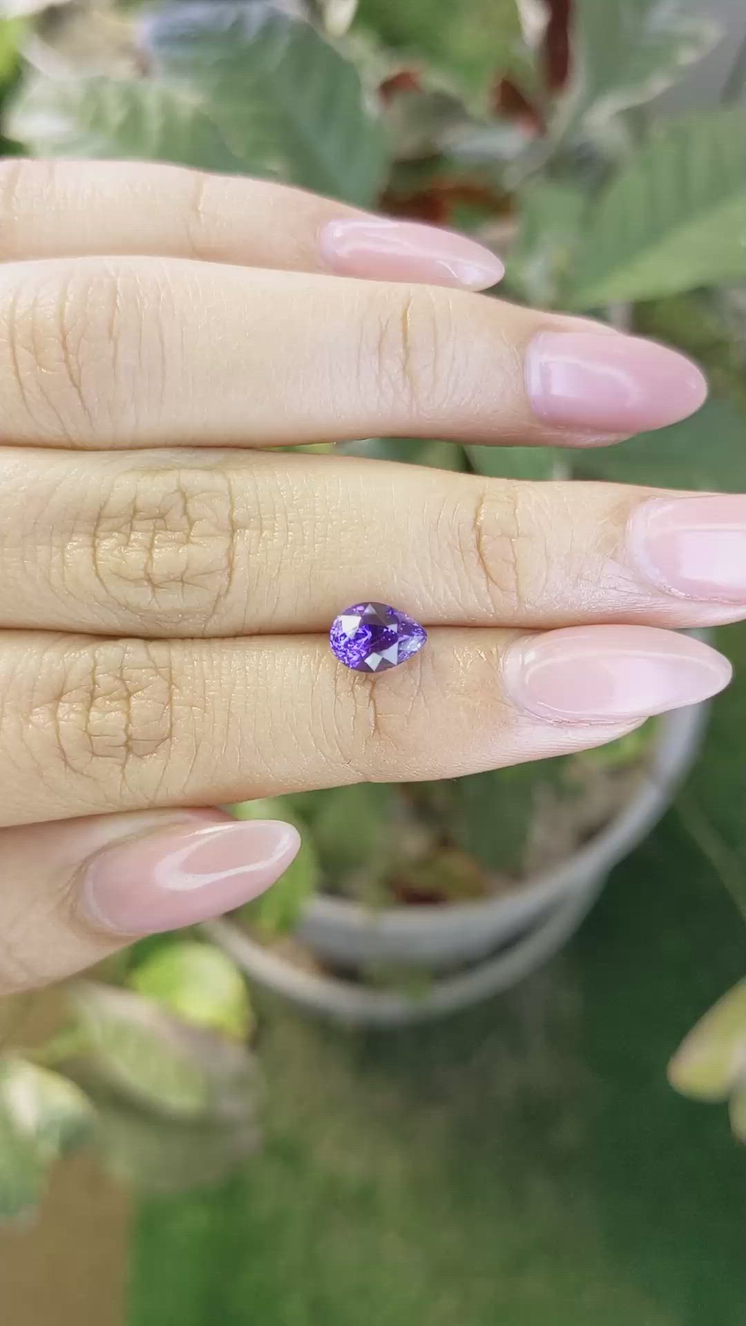 1.99 Ct. Color Change Sapphire from Ceylon (Sri Lanka) Size Video